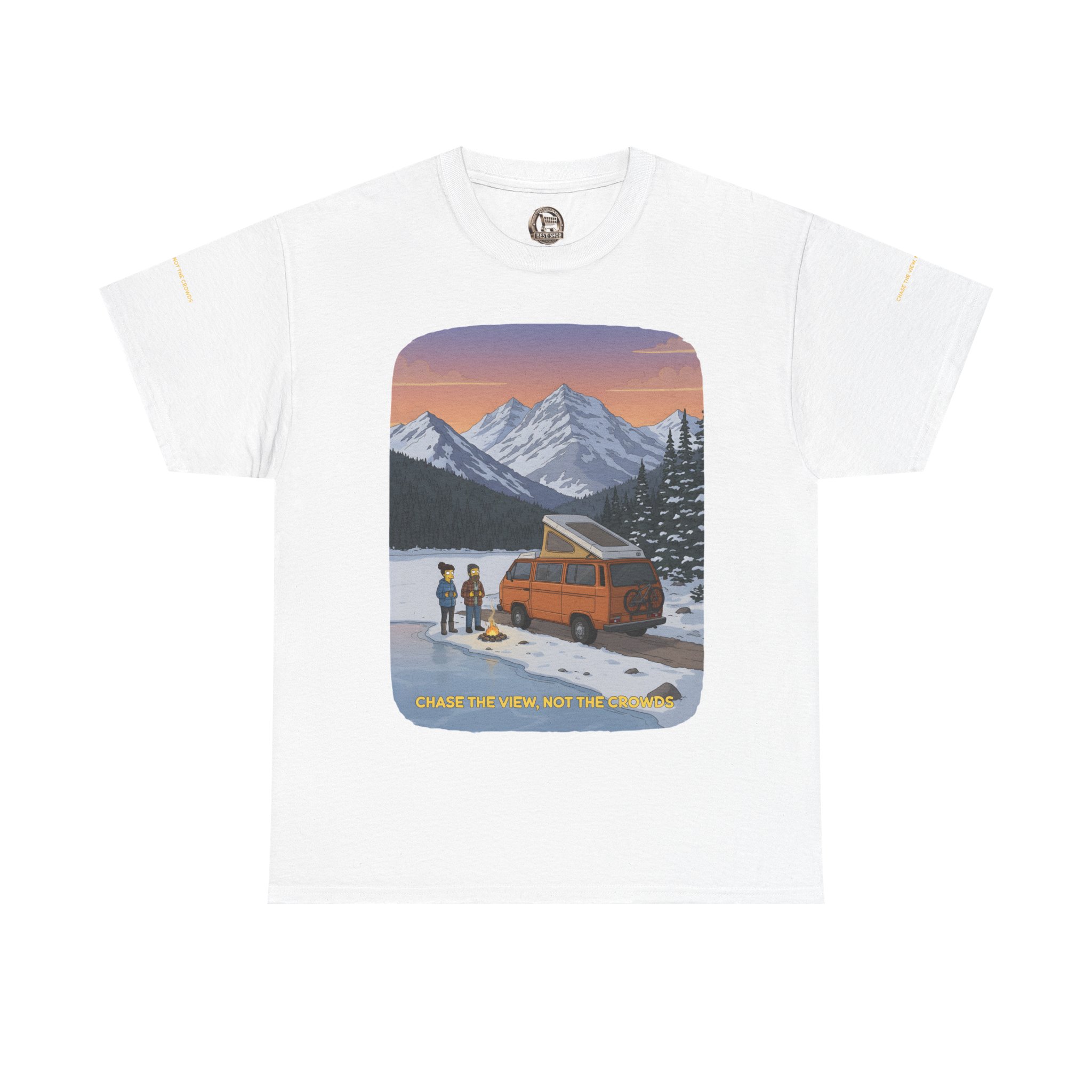 10011193183282806729_2048.jpeg Unisex Heavy Cotton Tee — "Chase The Views-Not The Crowds" Design Sitcom-Line