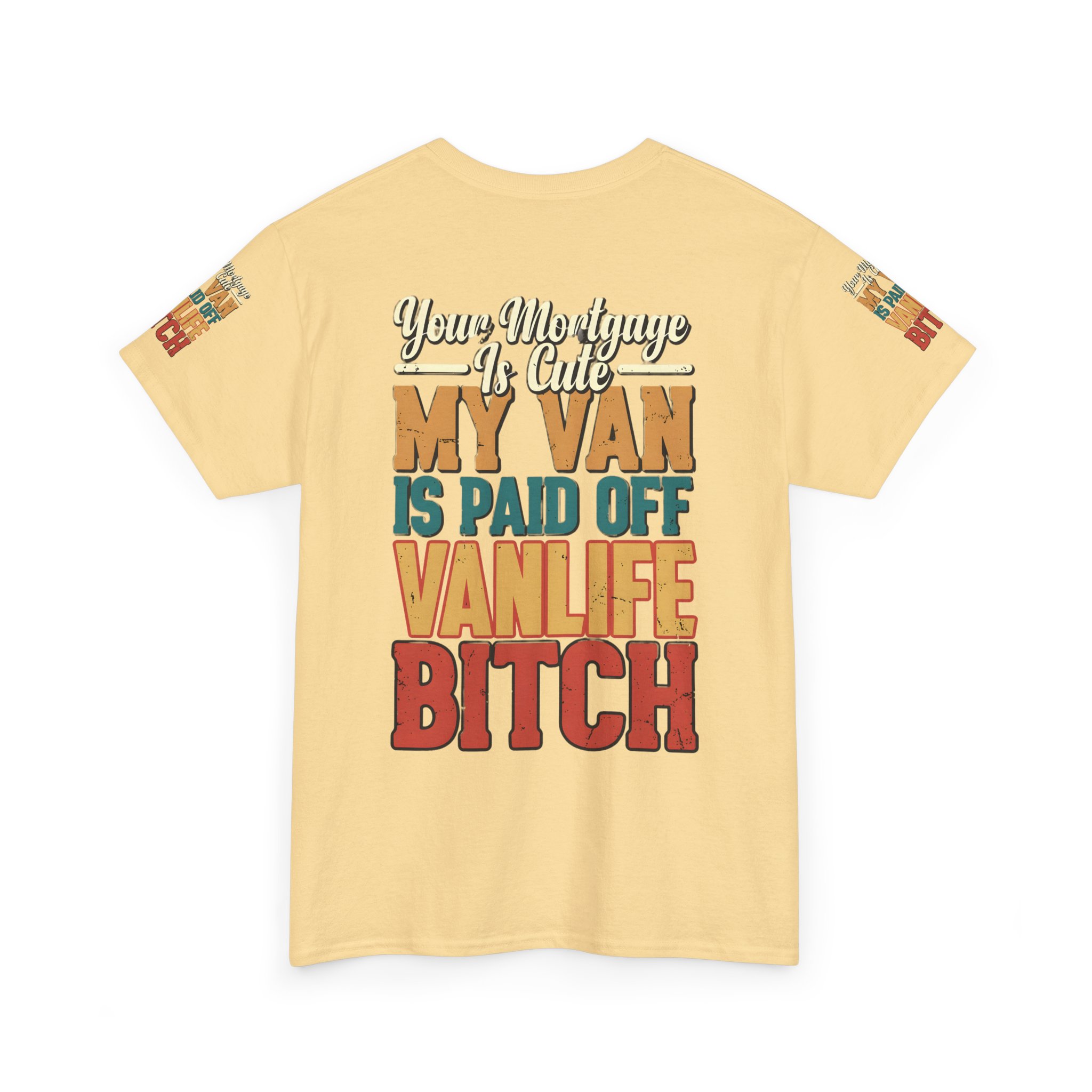 Unisex Heavy Cotton Tee — "Your Mortgage Is Cute" Design F**K-Line