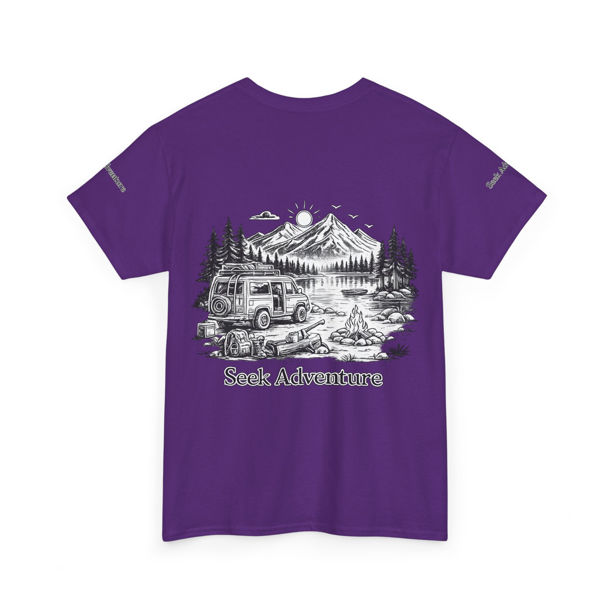 10015424710928957134_2048.jpeg Unisex Heavy Cotton Tee — "Seek Adventure" Design Minimal-Line