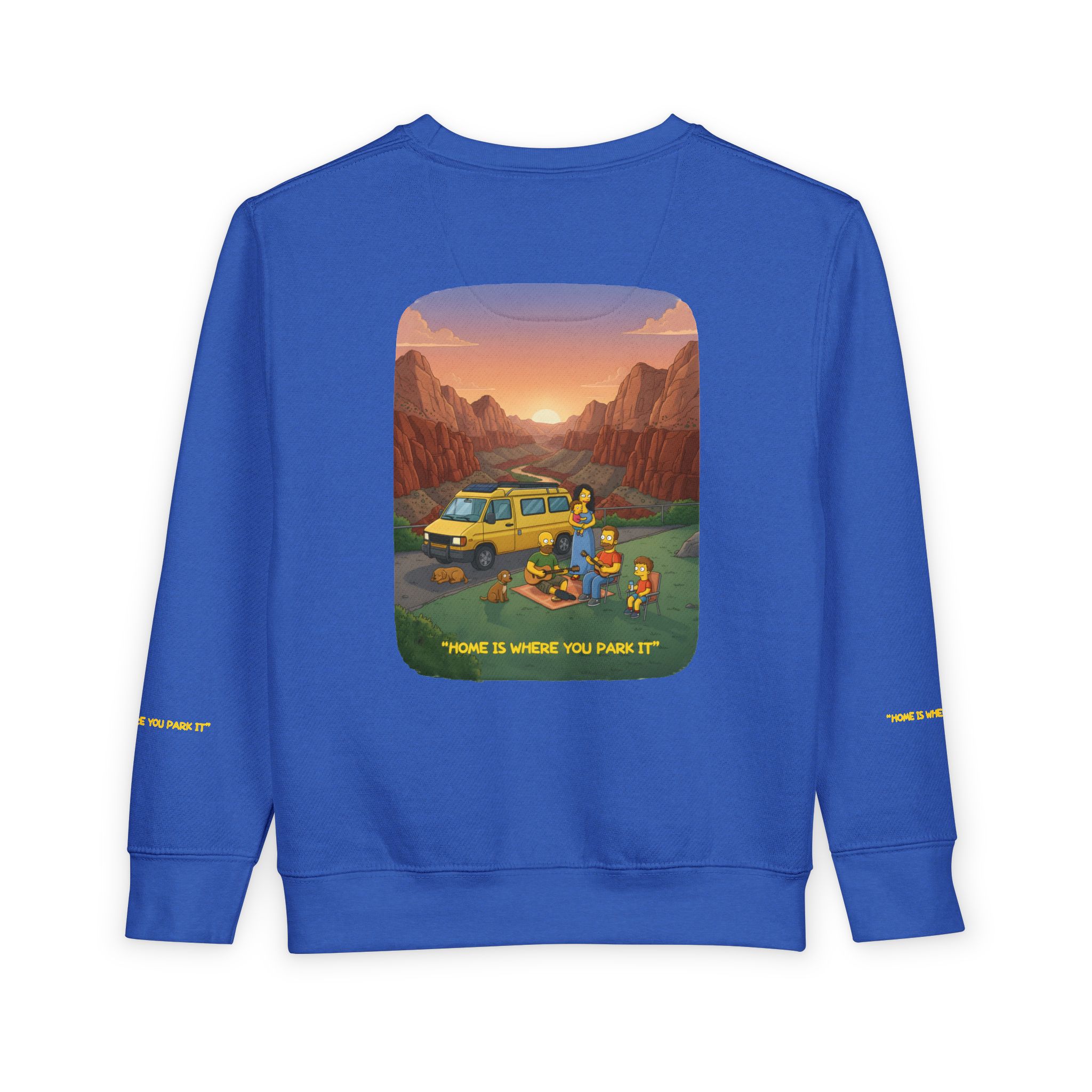 Toddler Sweatshirt - "Home Is Where You Park It" (Design Sitcom-Line)