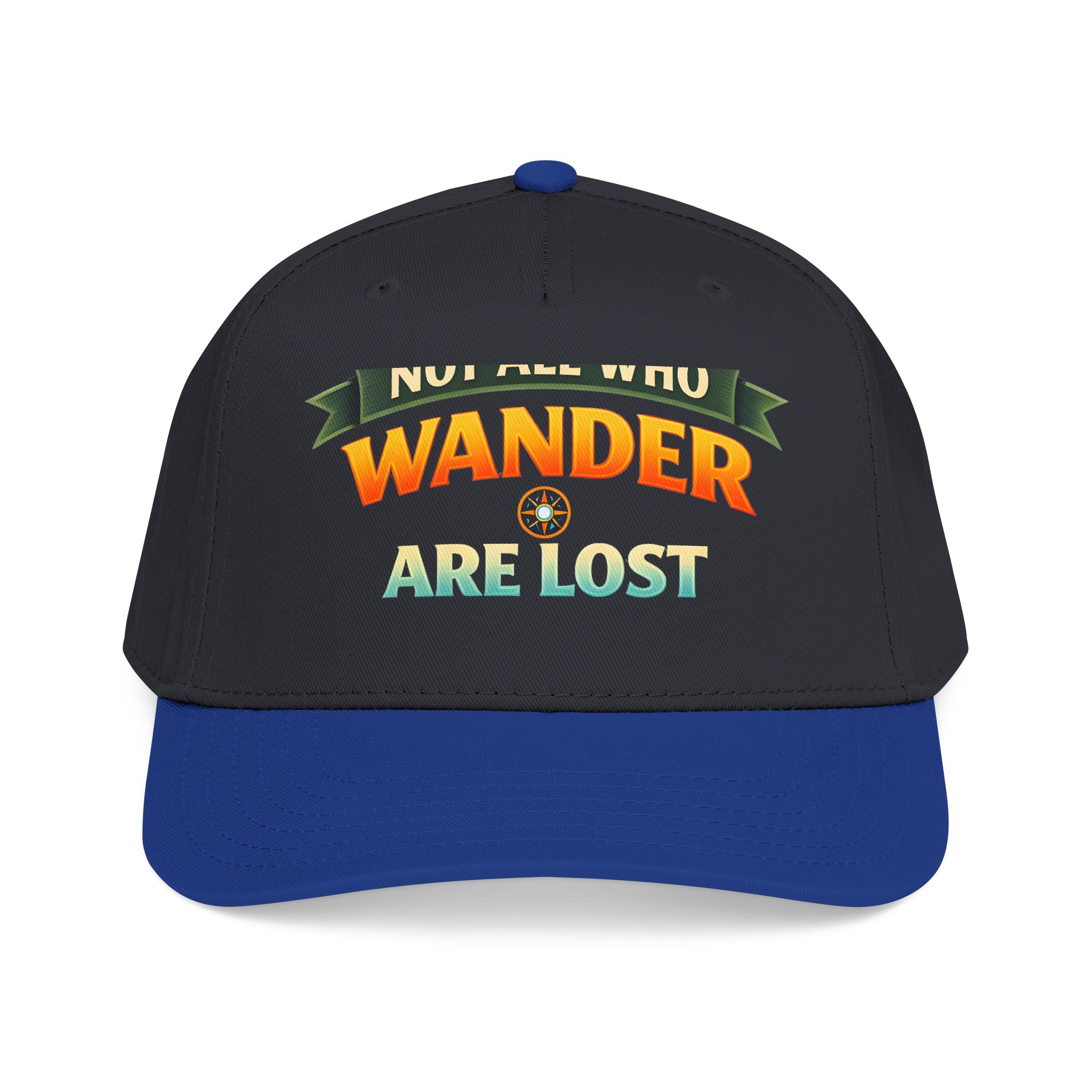 Baseball Cap - "Not All Who Wander Are Lost" Design Scenic-Line