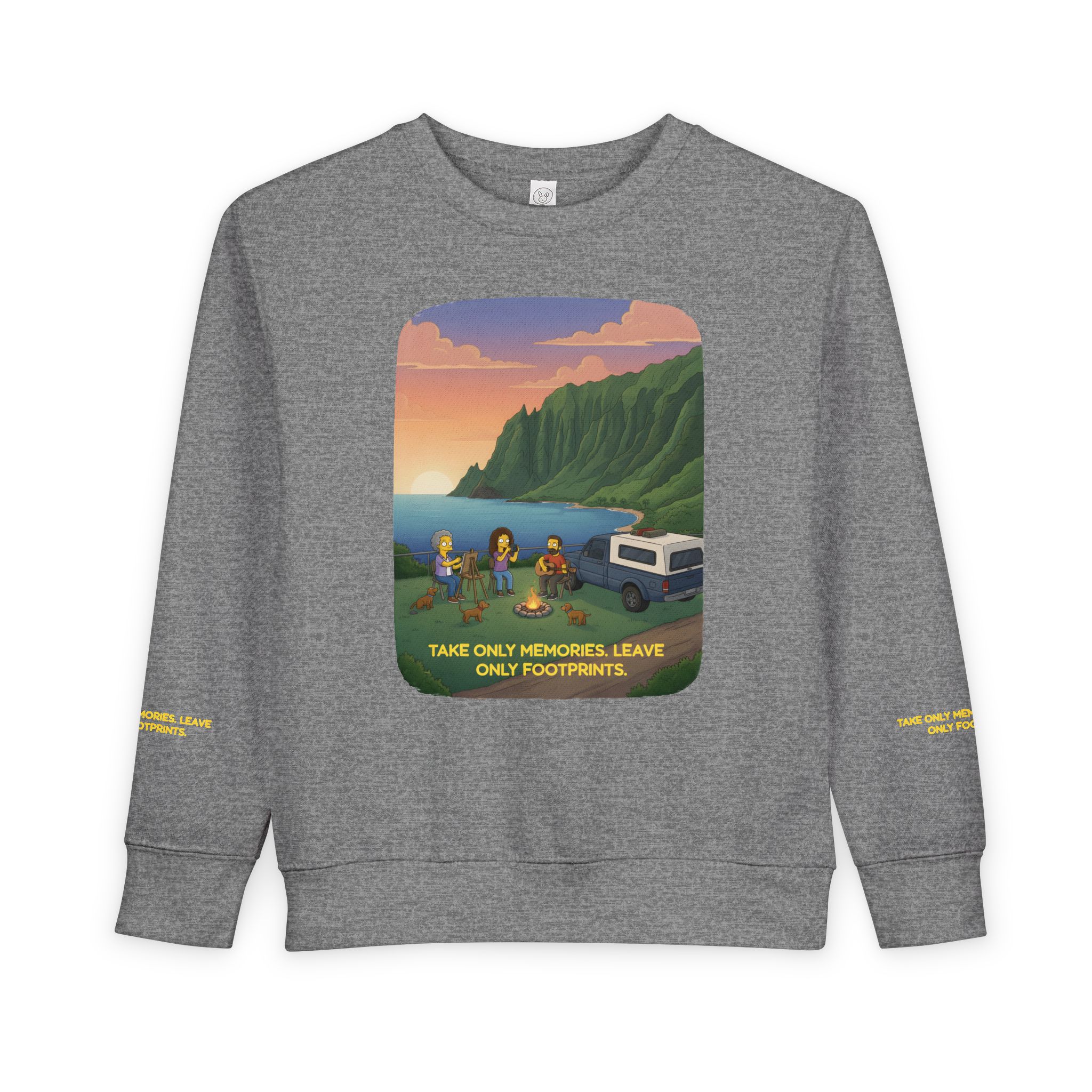 Toddler Sweatshirt - "Take Only Memories-Leave Only Footprints" (Design Sitcom-Line)
