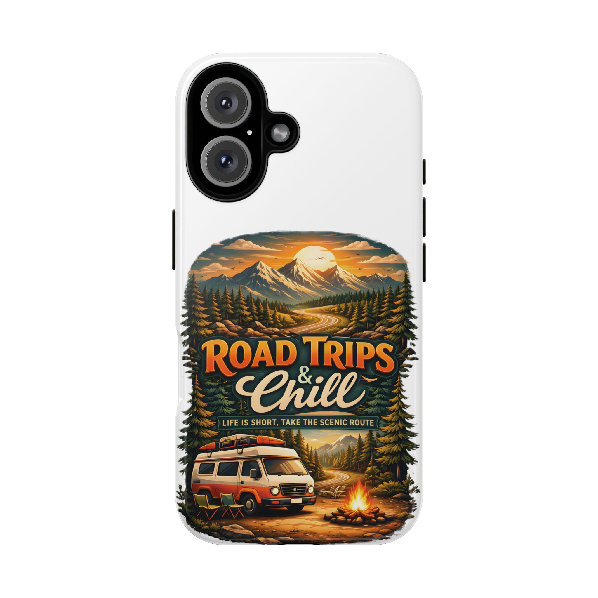 Phone Case — "Road Trips and Chill" (Design Scenic-Line)