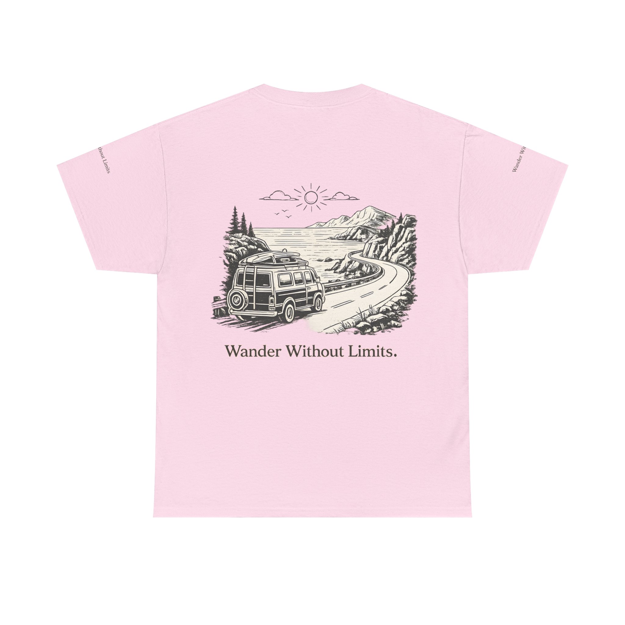 10063037097021913976_2048.jpeg Unisex Heavy Cotton Tee — "Wander Without Limits" Design Minimal-Line