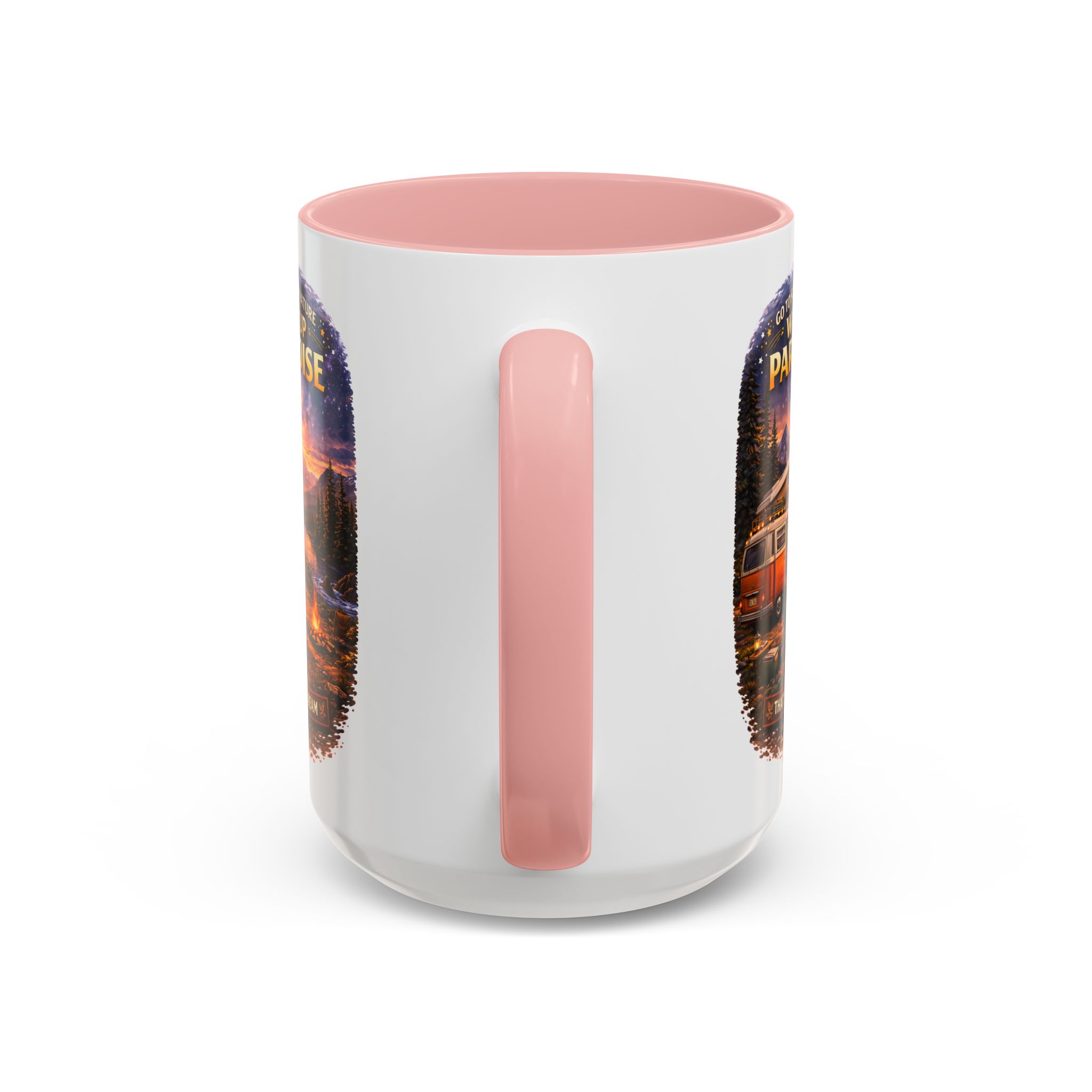 Accent Coffee Mug (11, 15oz) — "Go to Sleep in Nature" Design Scenic-Line