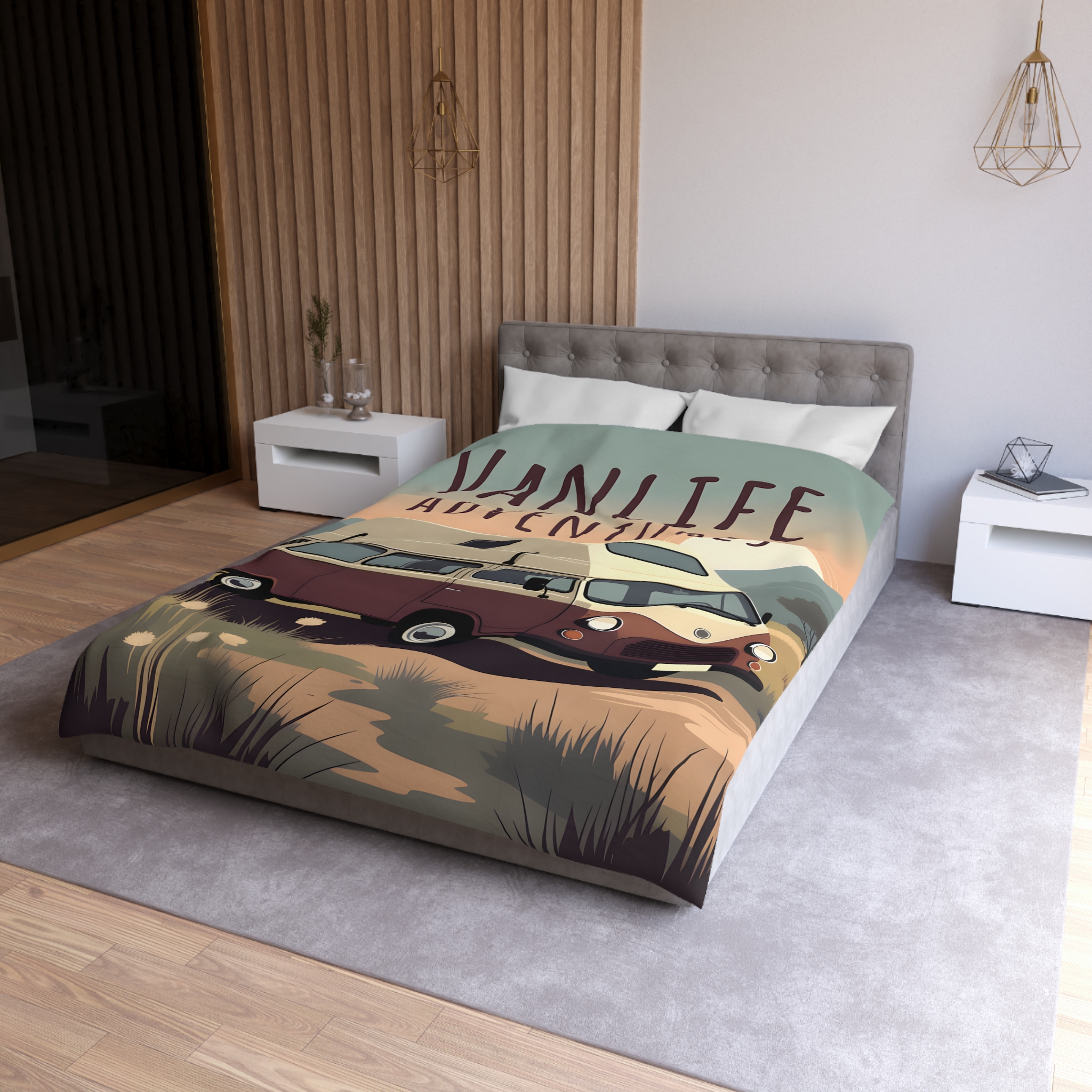 1010815376536315413_2048.jpeg Duvet Cover - 'Vanlife Adventures' Retro Camper Bedding