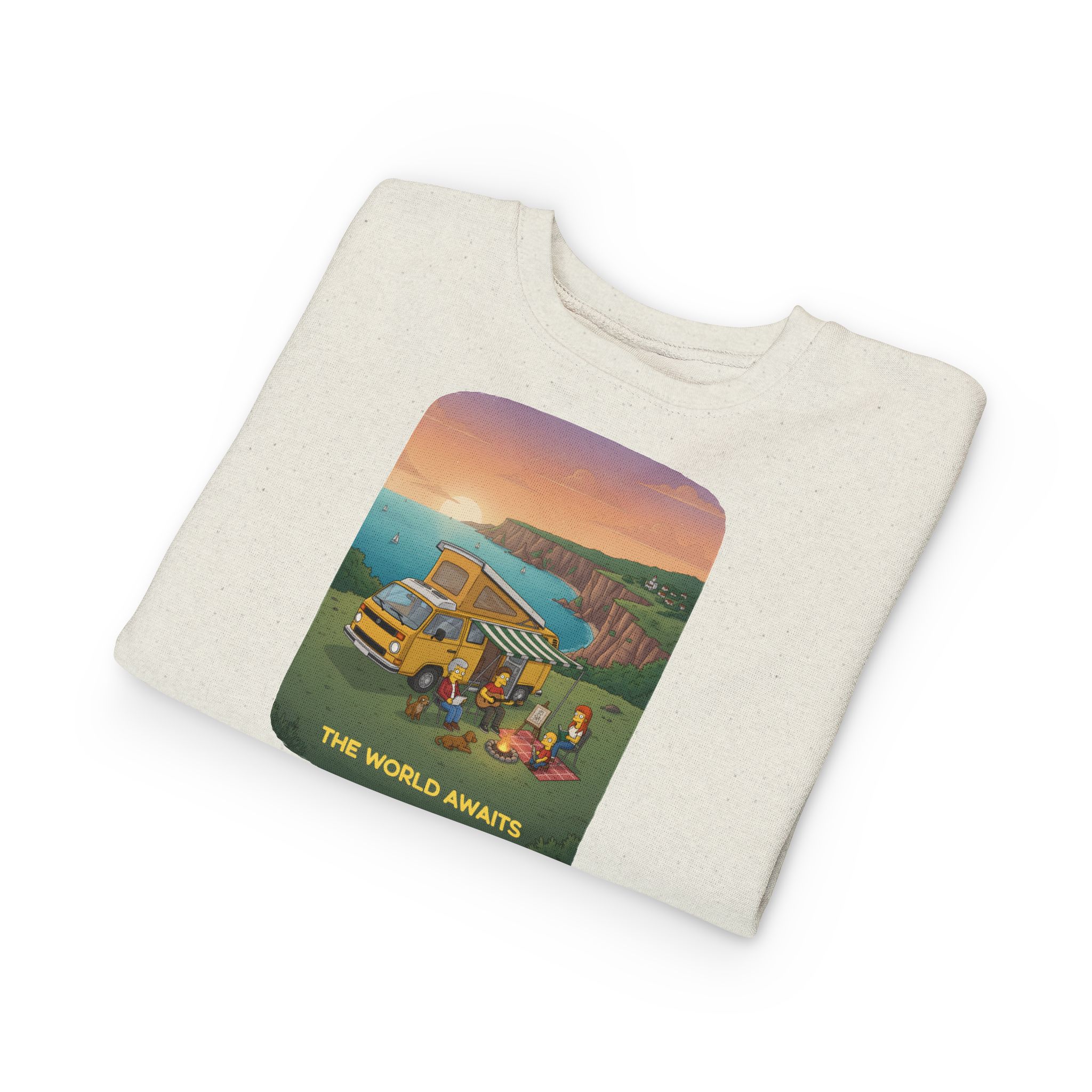 Toddler Sweatshirt - "The World Awaits" (Design Sitcom-Line)
