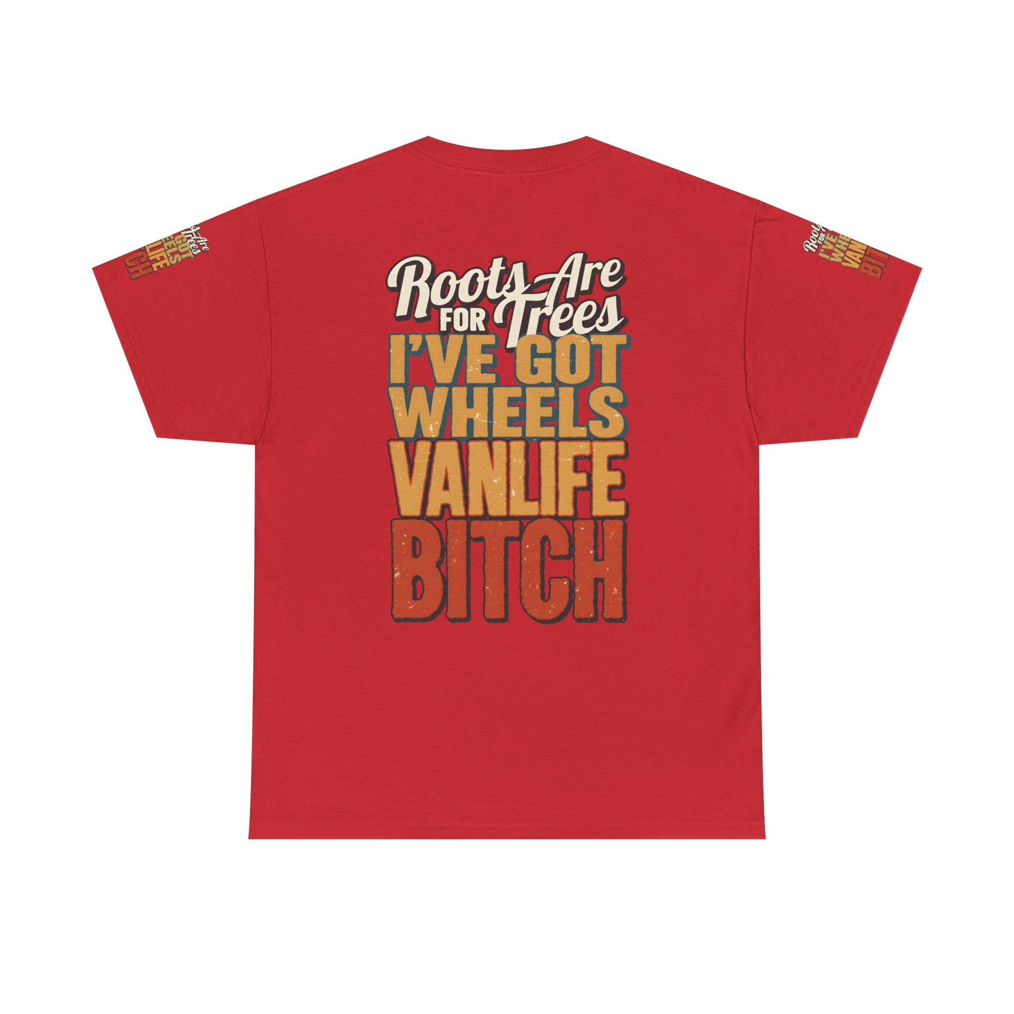 Unisex Heavy Cotton Tee — "Roots Are For Trees" Design F**K-Line