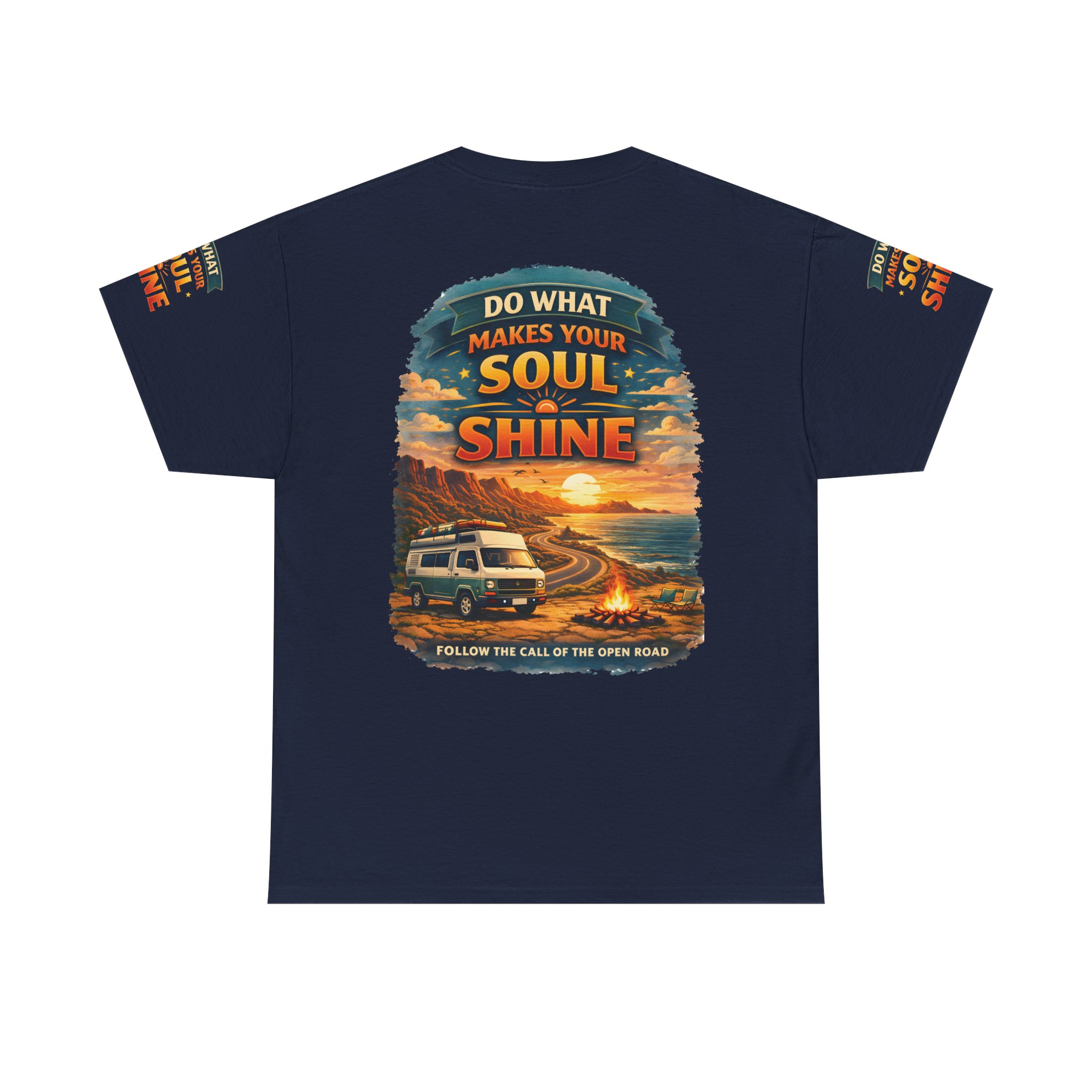 Unisex Heavy Cotton Tee — "Do What Makes Your Soul Shine" Design Scenic-Line