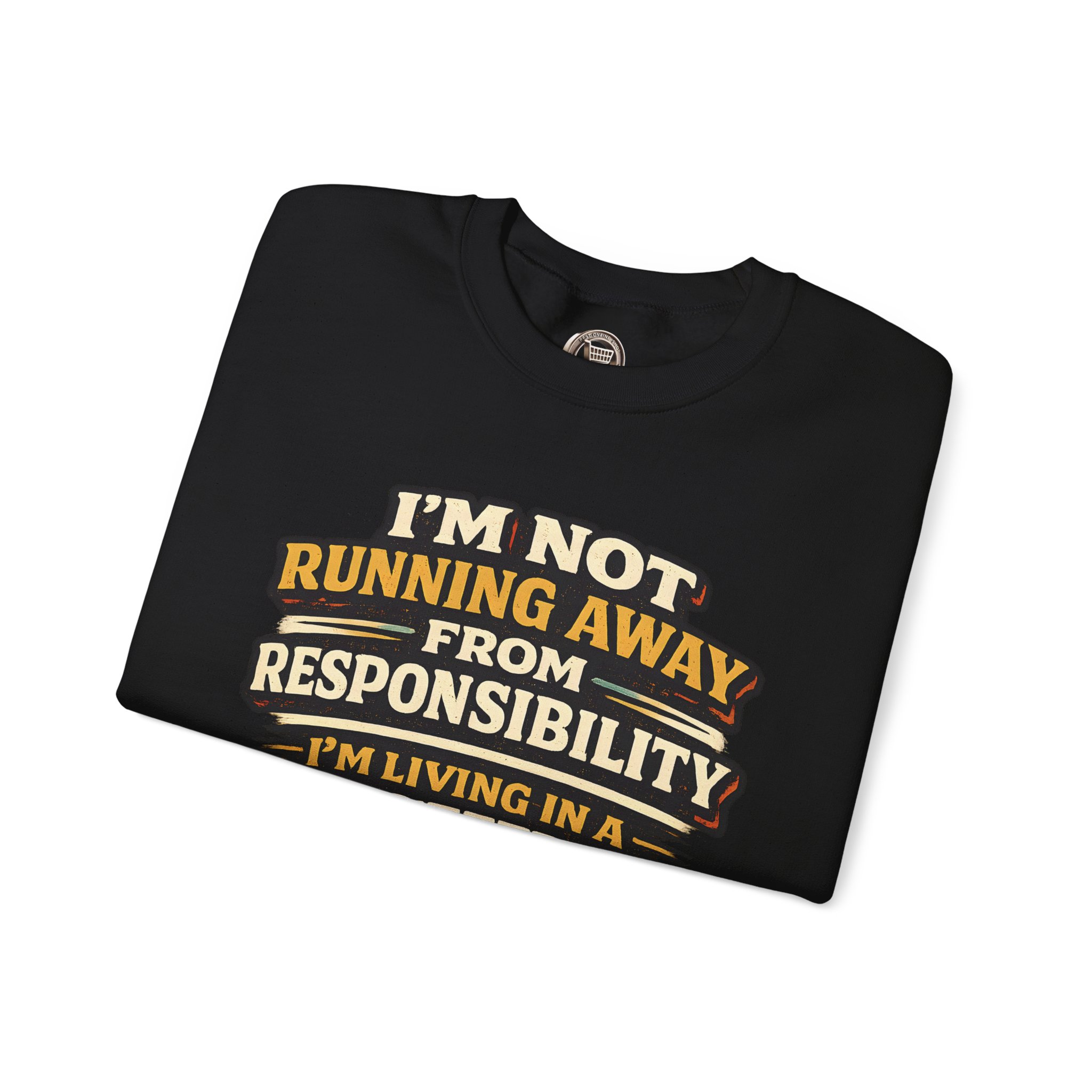 10143626924511592975_2048.jpeg Unisex Heavy Blend™ Crewneck Sweatshirt — "I`m Not running Away" Design F**K-Line