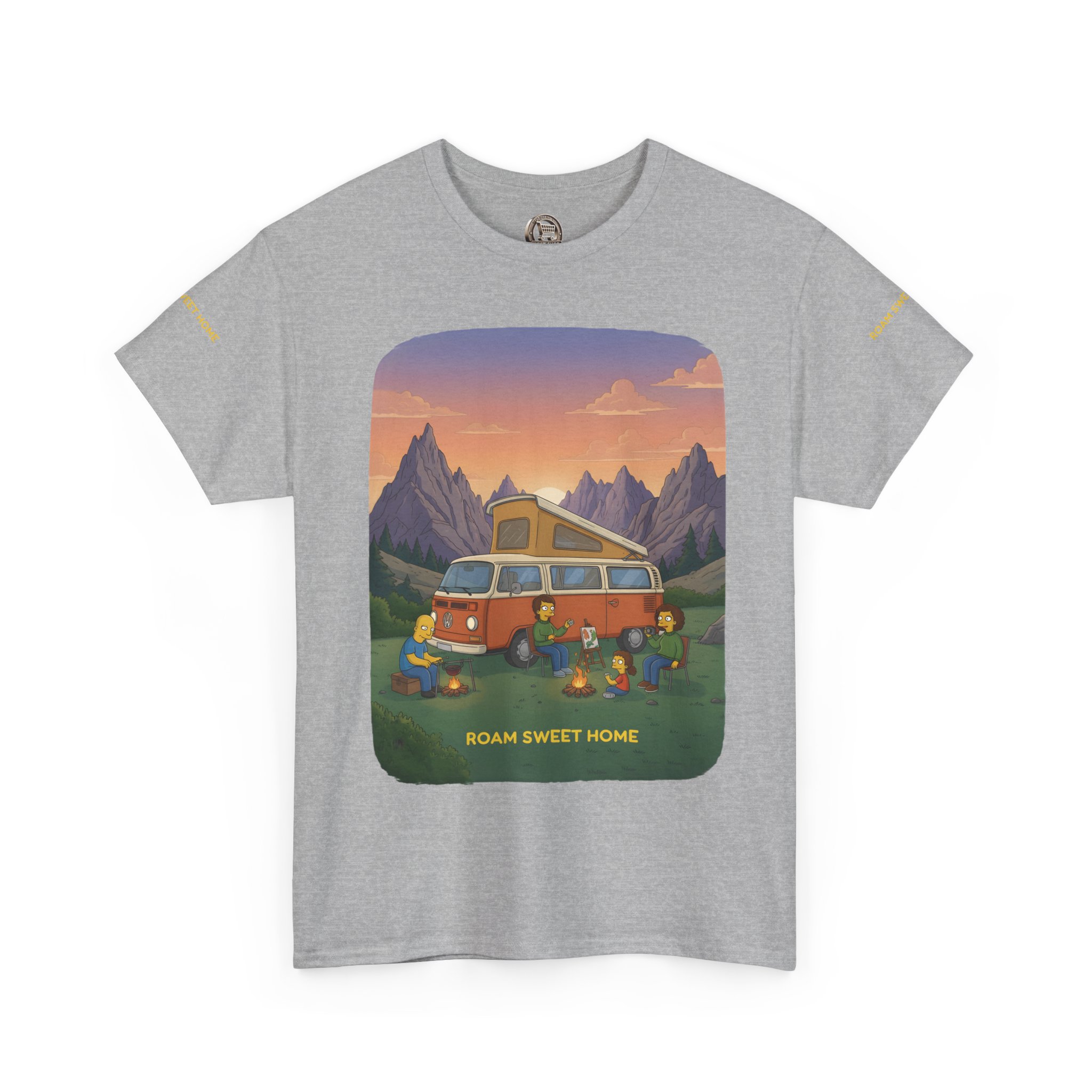 Unisex Heavy Cotton Tee — "Roam Sweet Home" Design Sitcom-Line