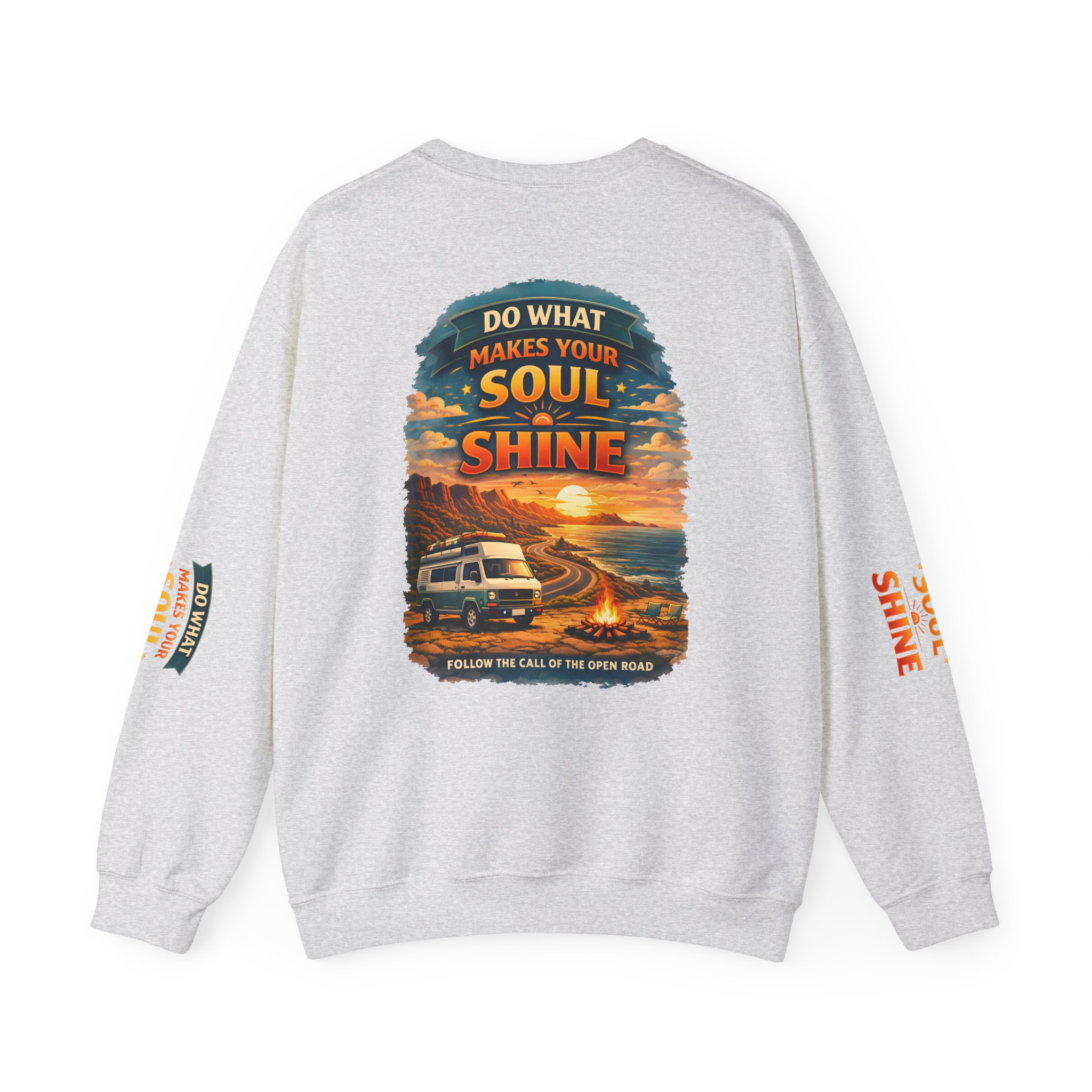 Unisex Heavy Blend™ Crewneck Sweatshirt — "Do What Makes Your Soul Shine" Design Scenic-Line