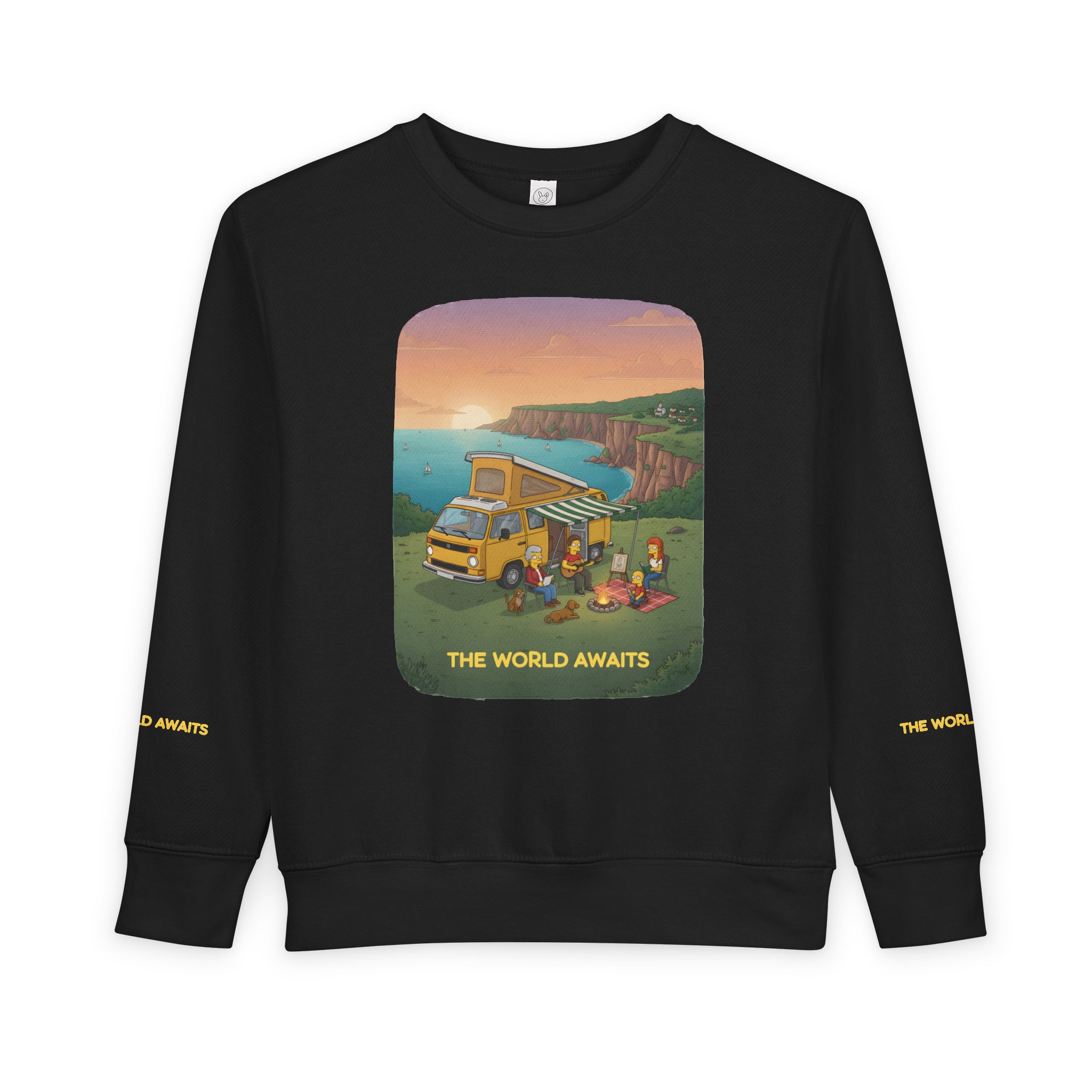 Toddler Sweatshirt - "The World Awaits" (Design Sitcom-Line)