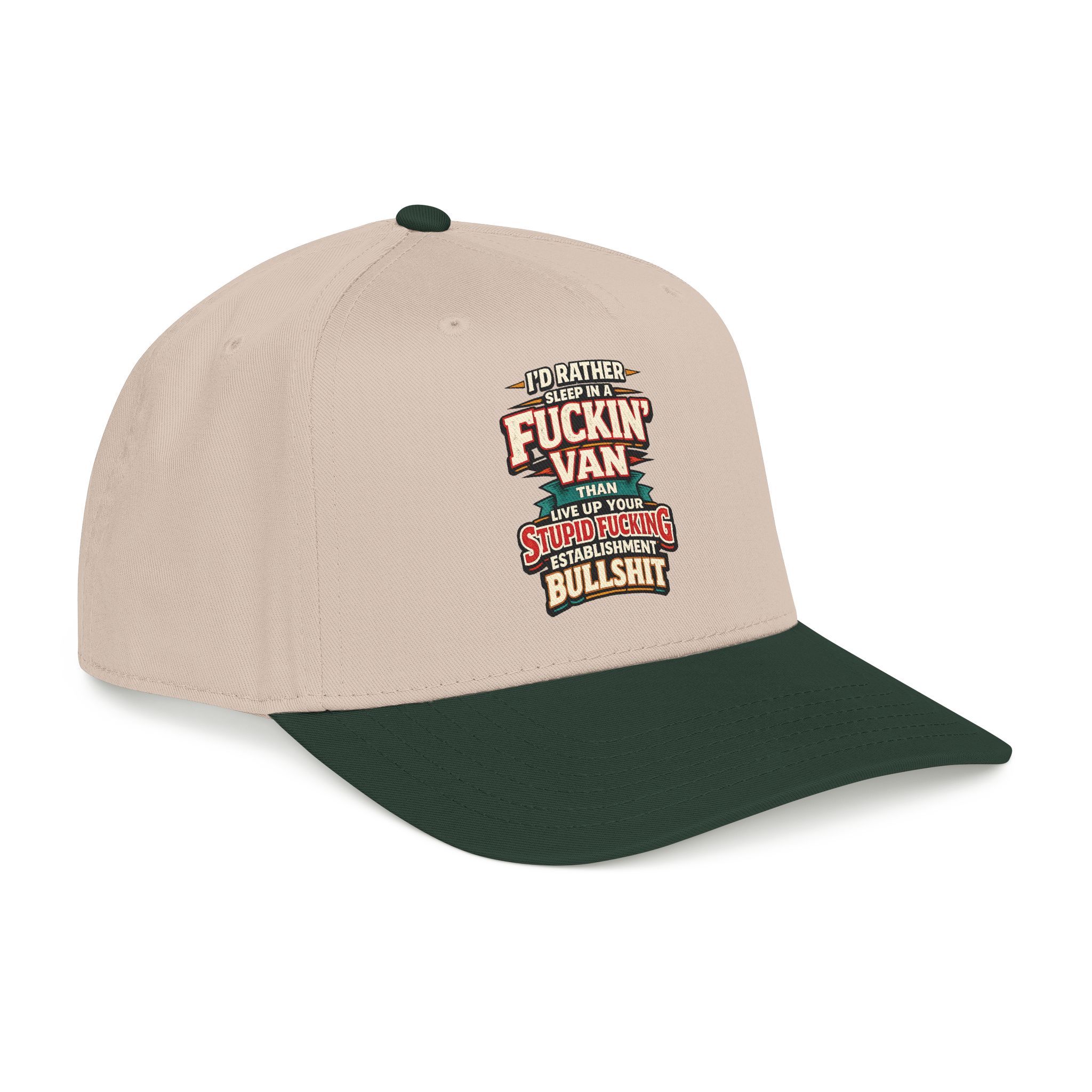 Baseball Cap - "I´d Rather Sleep in A Fucking Van" Design F**K-Line