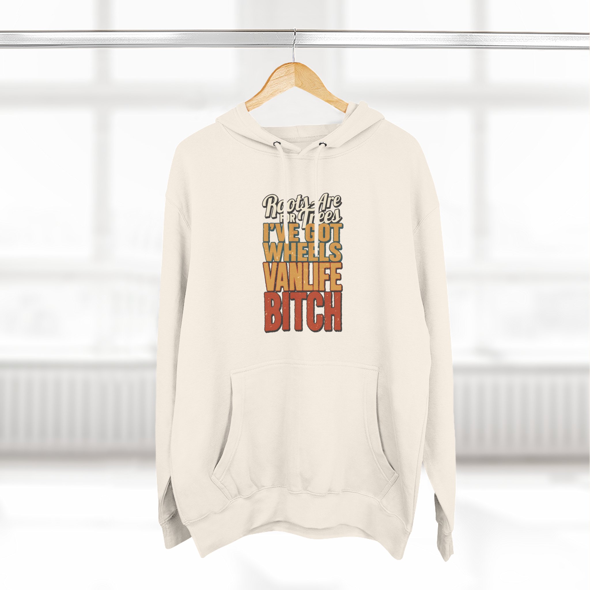 Three-Panel Fleece Hoodie - "Roots Are For Trees" Design F**K-Line