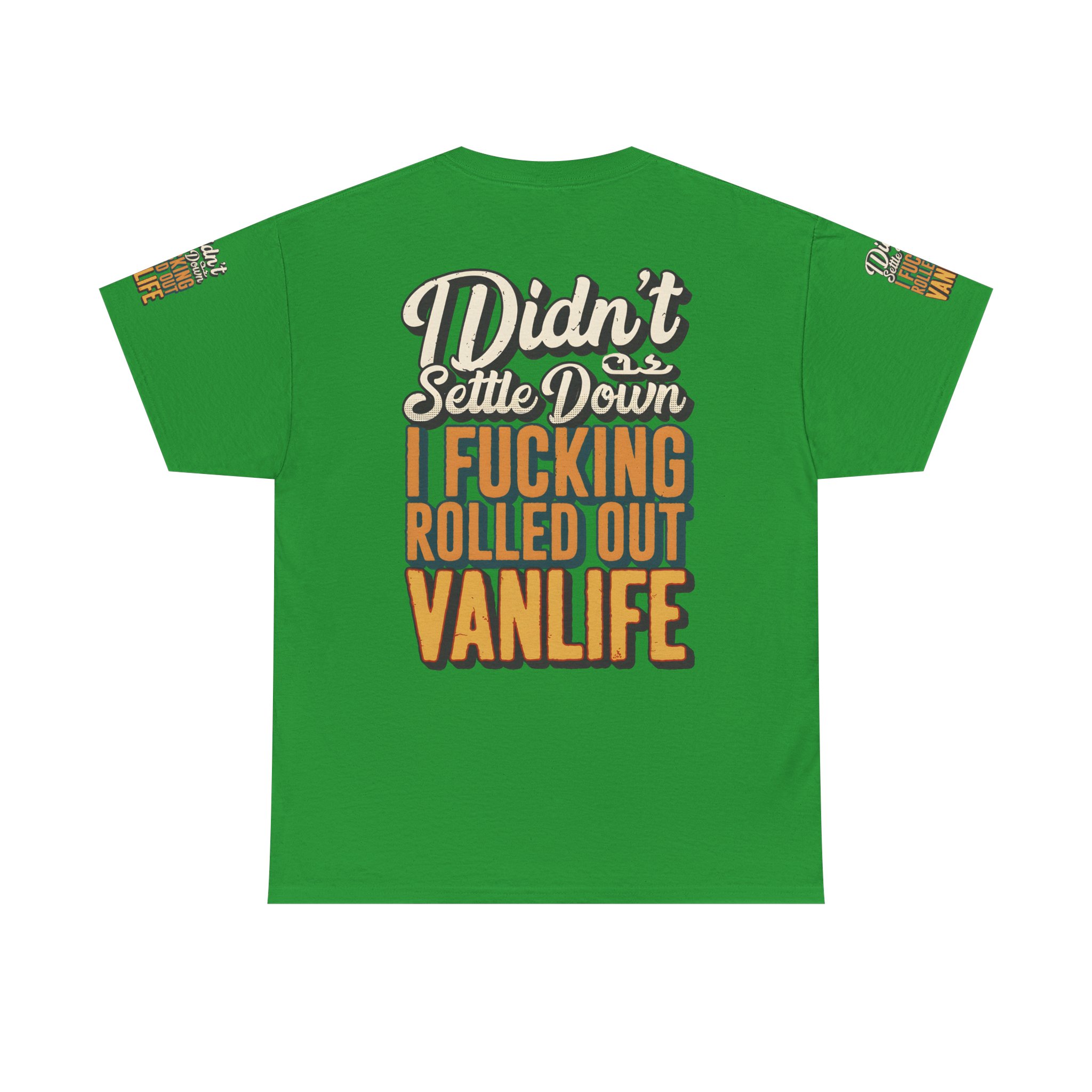 10213707635289583536_2048.jpeg Unisex Heavy Cotton Tee — "Dind´t Settle Down" Design F**K-Line