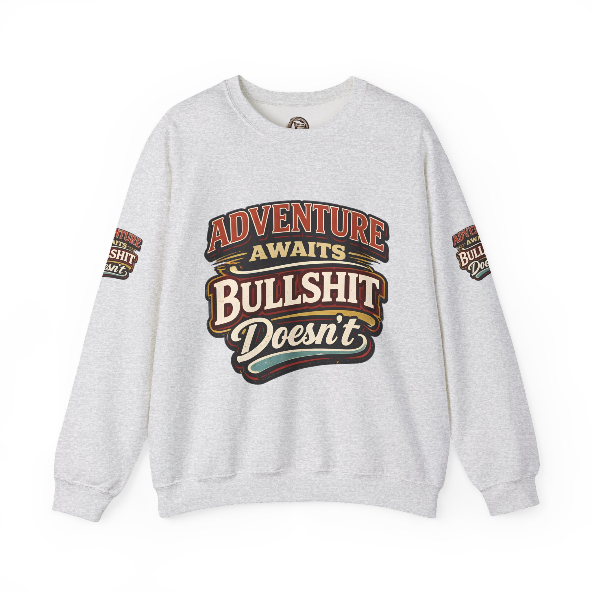 10233595611422621599_2048.jpeg Unisex Heavy Blend™ Crewneck Sweatshirt — "Adventure Awaits" Design F**K-Line