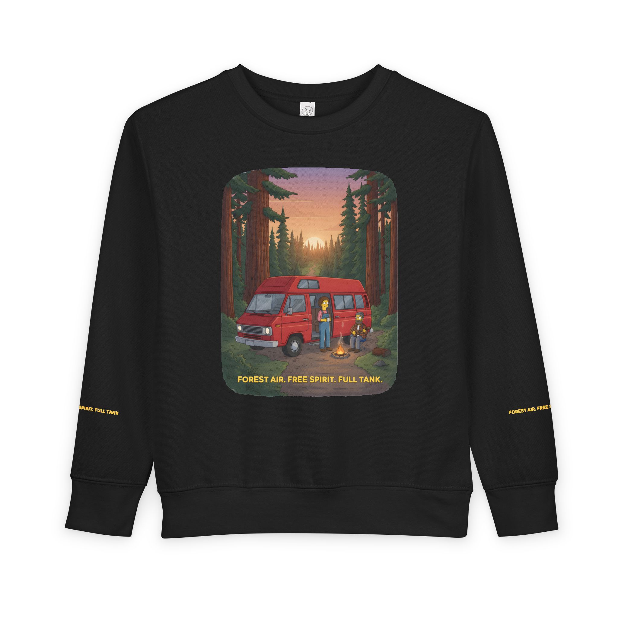 10243131238888672581_2048-1.jpeg Toddler Sweatshirt - "Forest Air Free Spirit Full Tank" (Design Sitcom-Line)