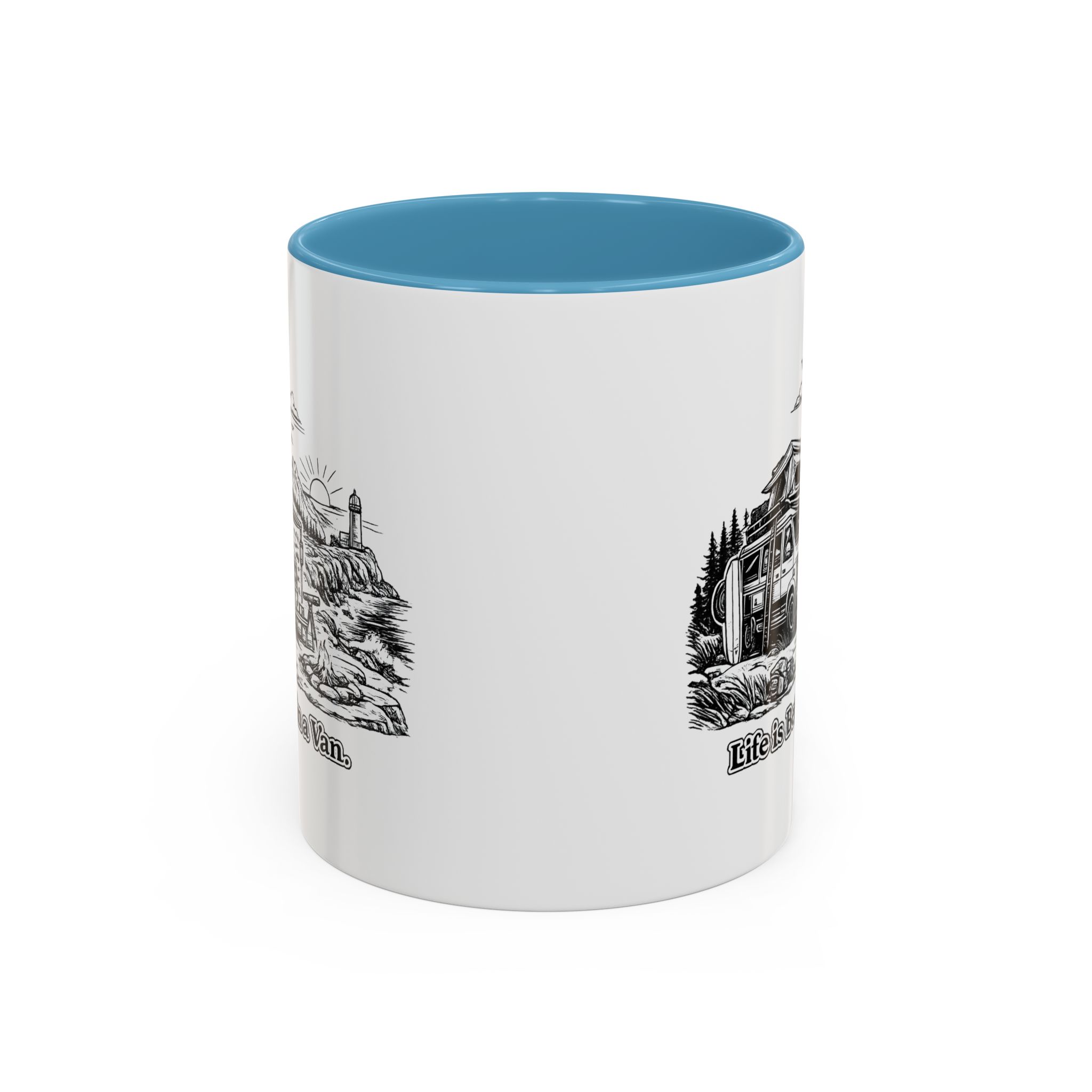1026076255830605669_2048.jpeg Accent Coffee Mug (11, 15oz) — "Life Is Better In A Van" Design Minimal-Line