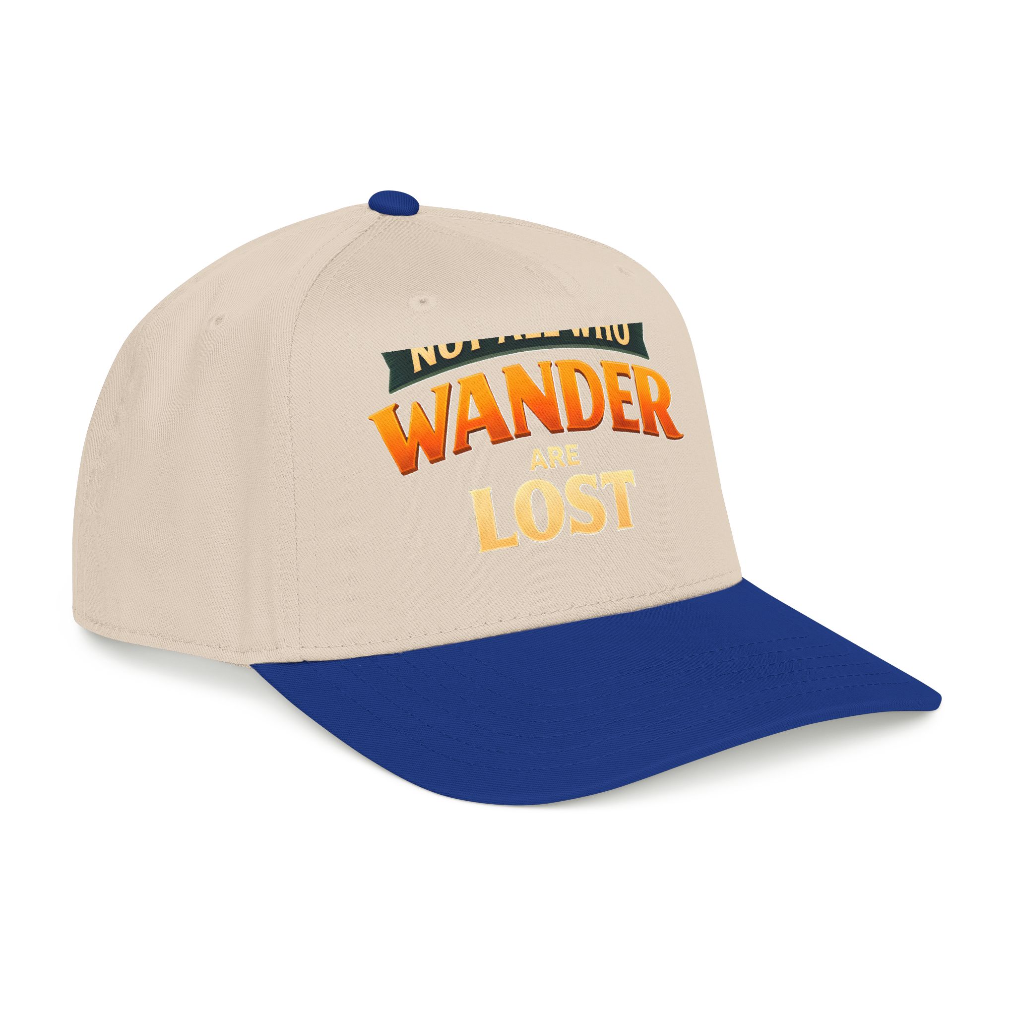 Baseball Cap - "Not All Who Wander Are Lost" Design Scenic-Line