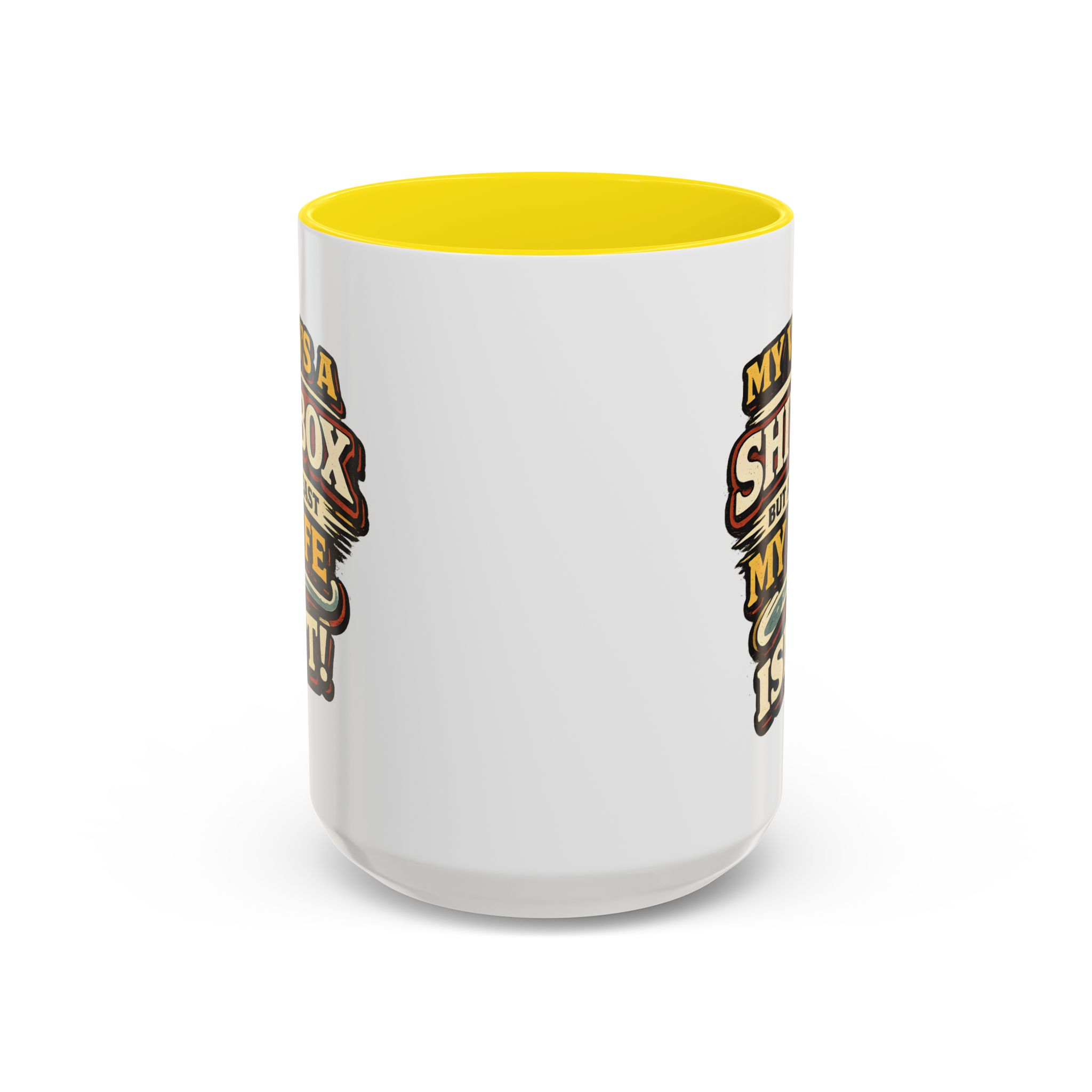 Accent Coffee Mug (11, 15oz) — "My Van`s A Shitbox" Design F**K-Line