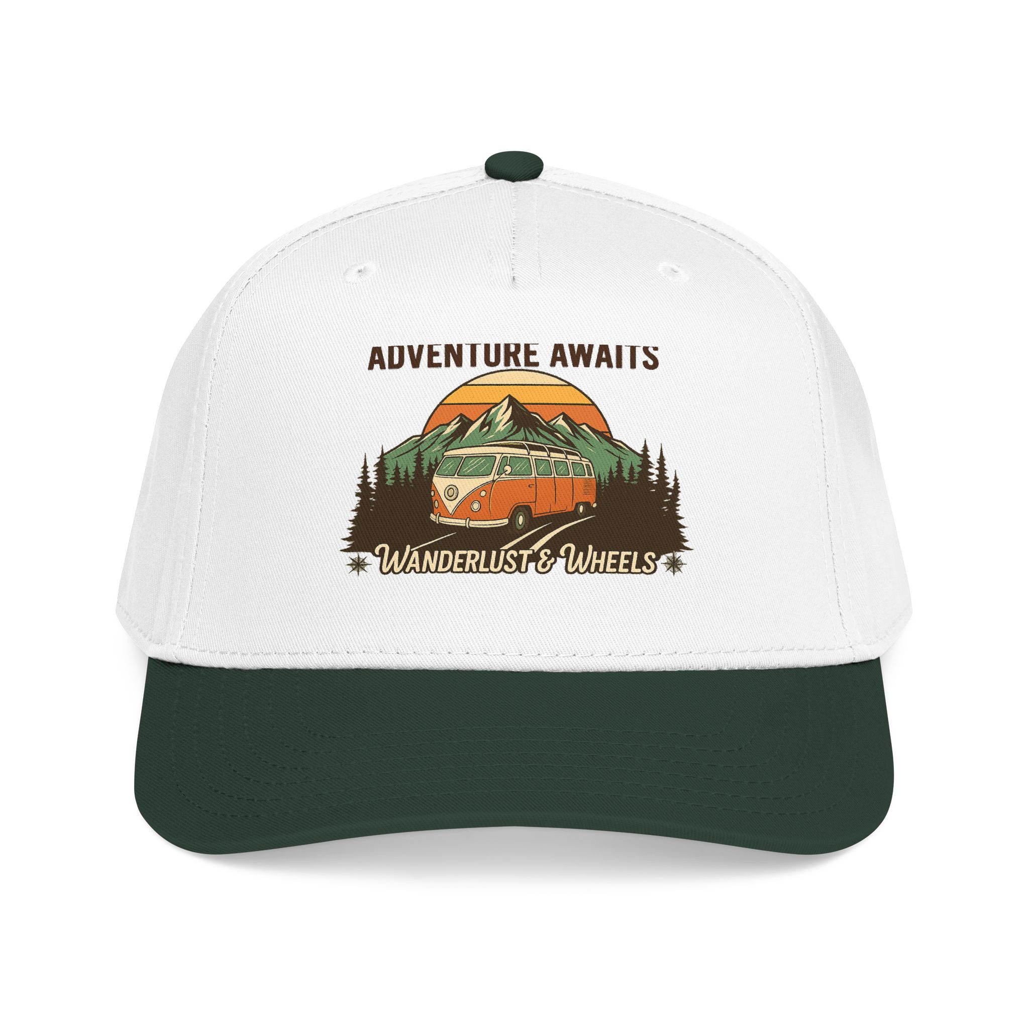Baseball Cap - "Home Is Where You Adventure Awaits" Mid Profile Baseball Cap