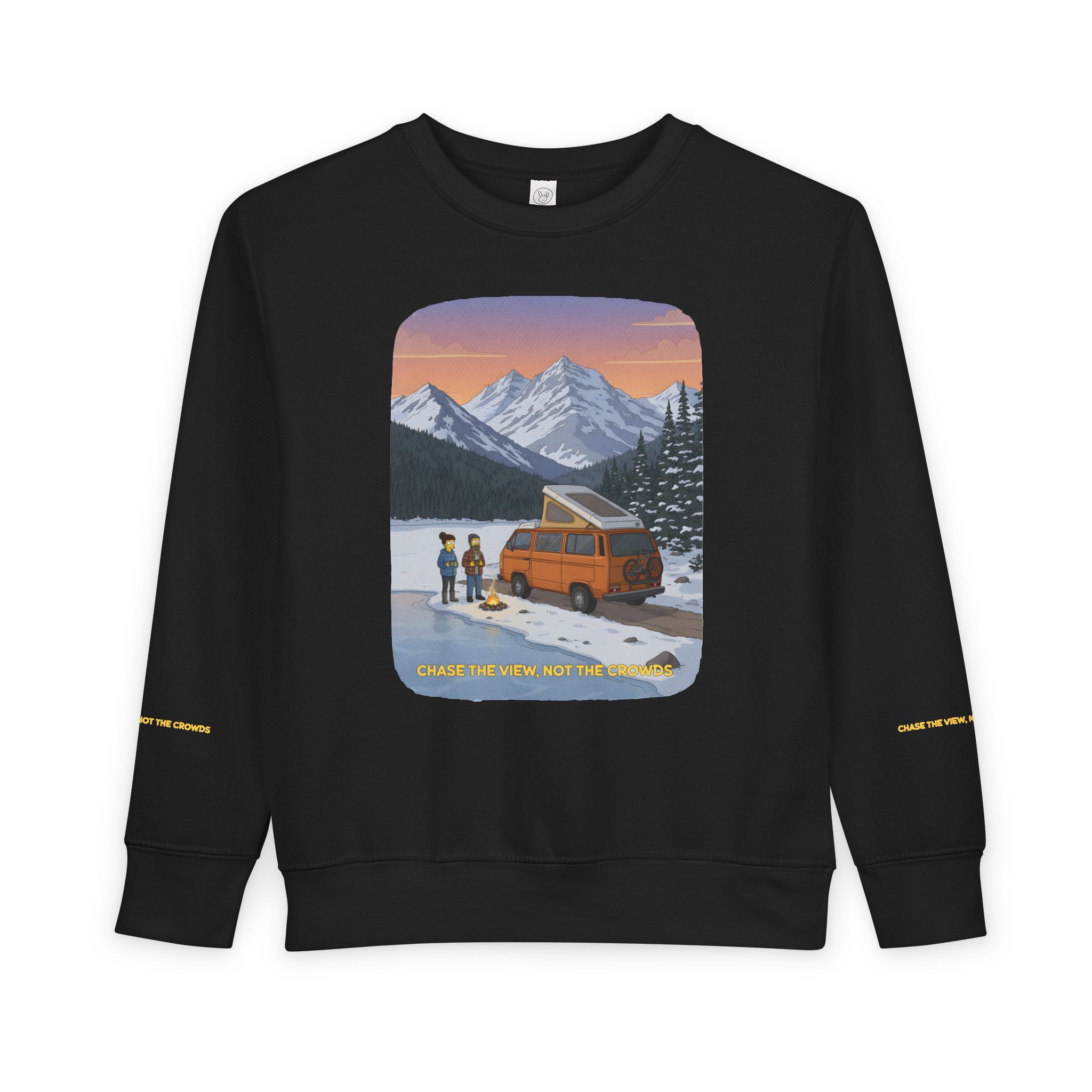 Toddler Sweatshirt - "Chase The Views-Not The Crowds" (Design Sitcom-Line)