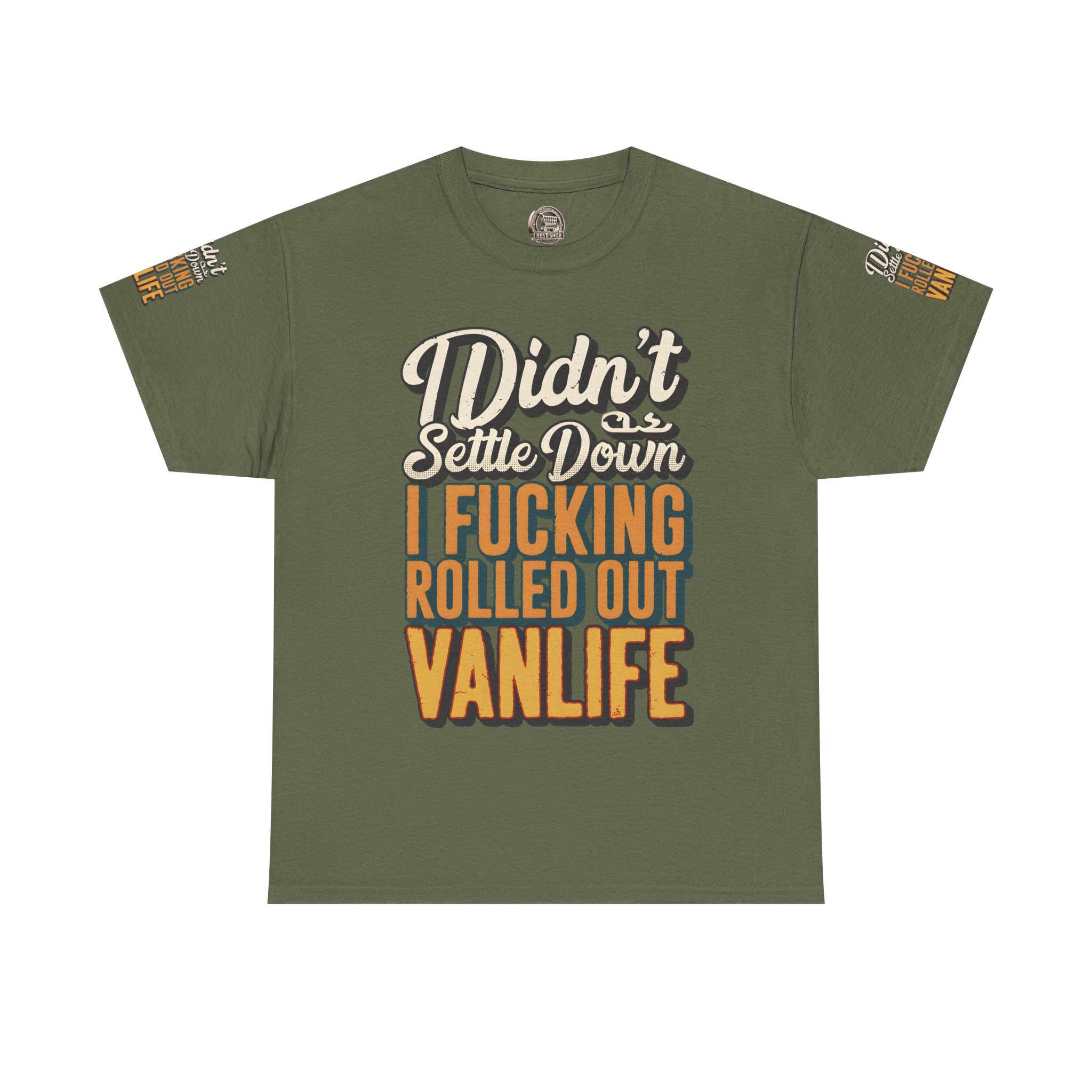 10312764788241020488_2048.jpeg Unisex Heavy Cotton Tee — "Dind´t Settle Down" Design F**K-Line