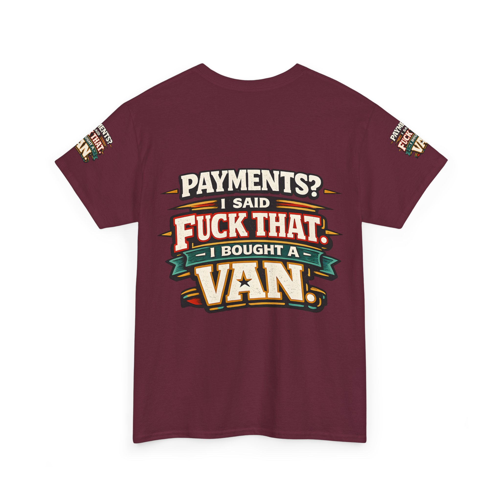Unisex Heavy Cotton Tee — "Payments?I Said" Design F**K-Line
