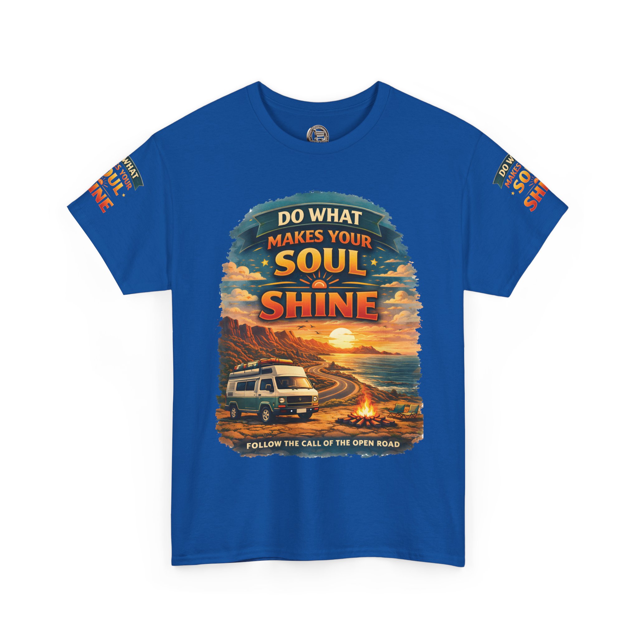 Unisex Heavy Cotton Tee — "Do What Makes Your Soul Shine" Design Scenic-Line