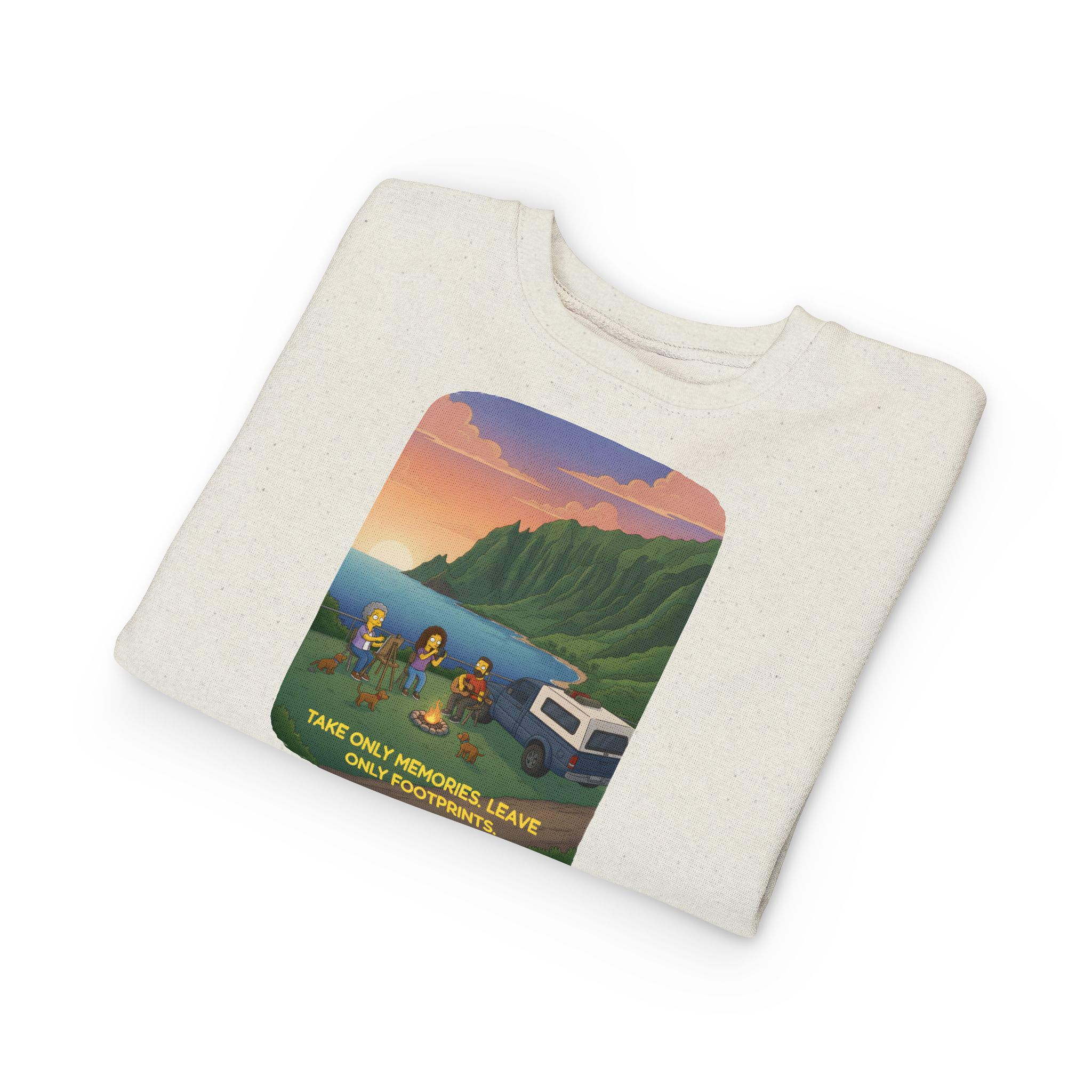 Toddler Sweatshirt - "Take Only Memories-Leave Only Footprints" (Design Sitcom-Line)