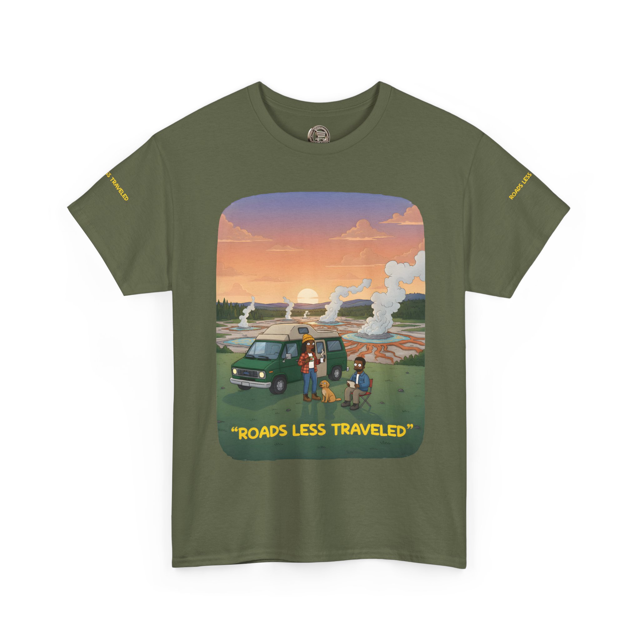 10358840981669740611_2048.jpeg Unisex Heavy Cotton Tee — "Roads Less Traveled" Design Sitcom-Line