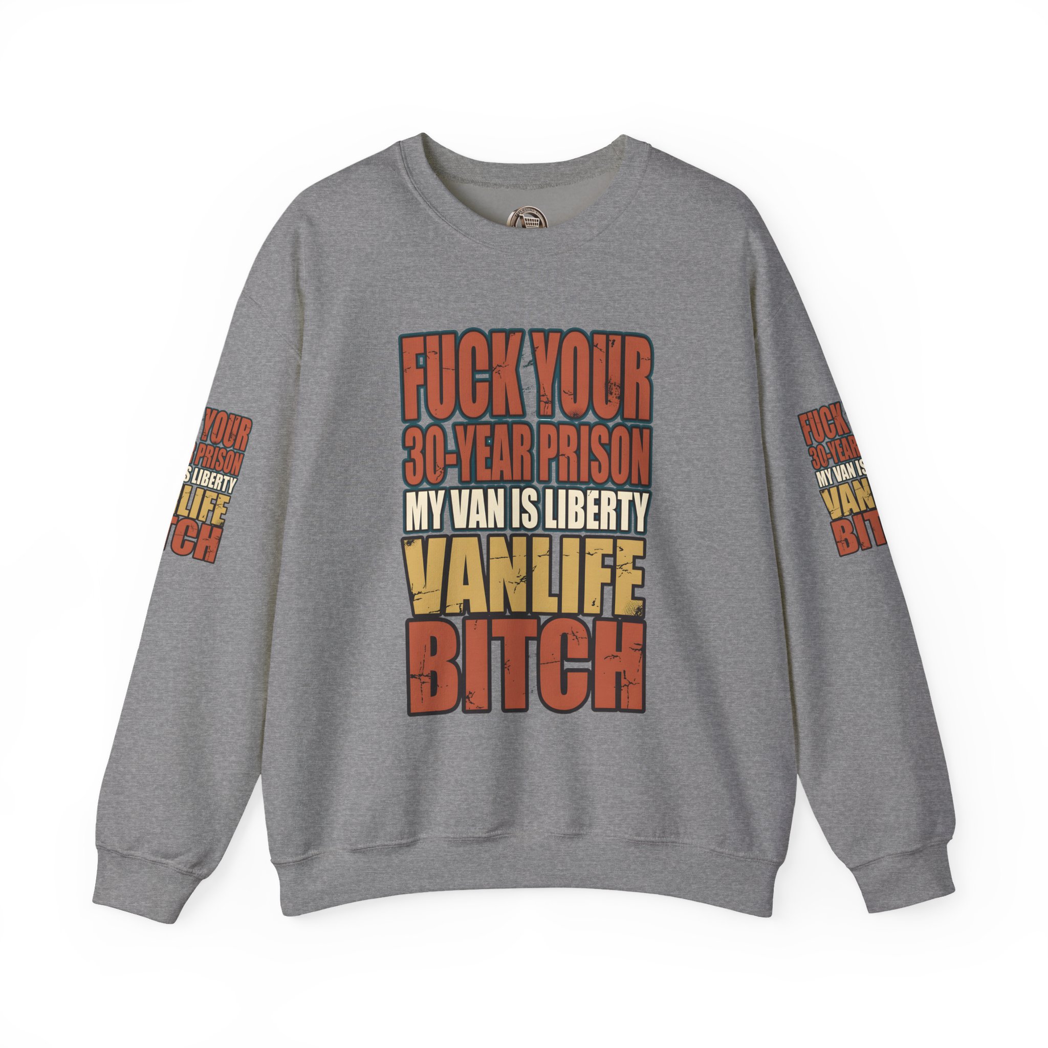 Unisex Heavy Blend™ Crewneck Sweatshirt — "Fuck Your 30 Year" Design F**K-Line