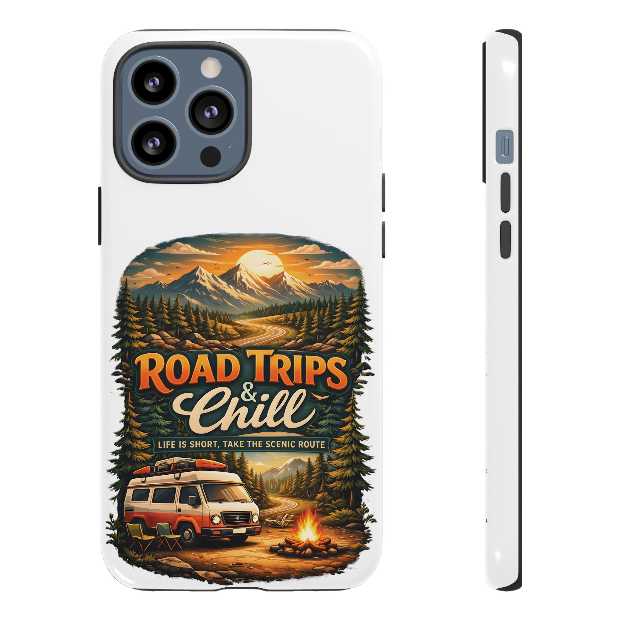 Phone Case — "Road Trips and Chill" (Design Scenic-Line)