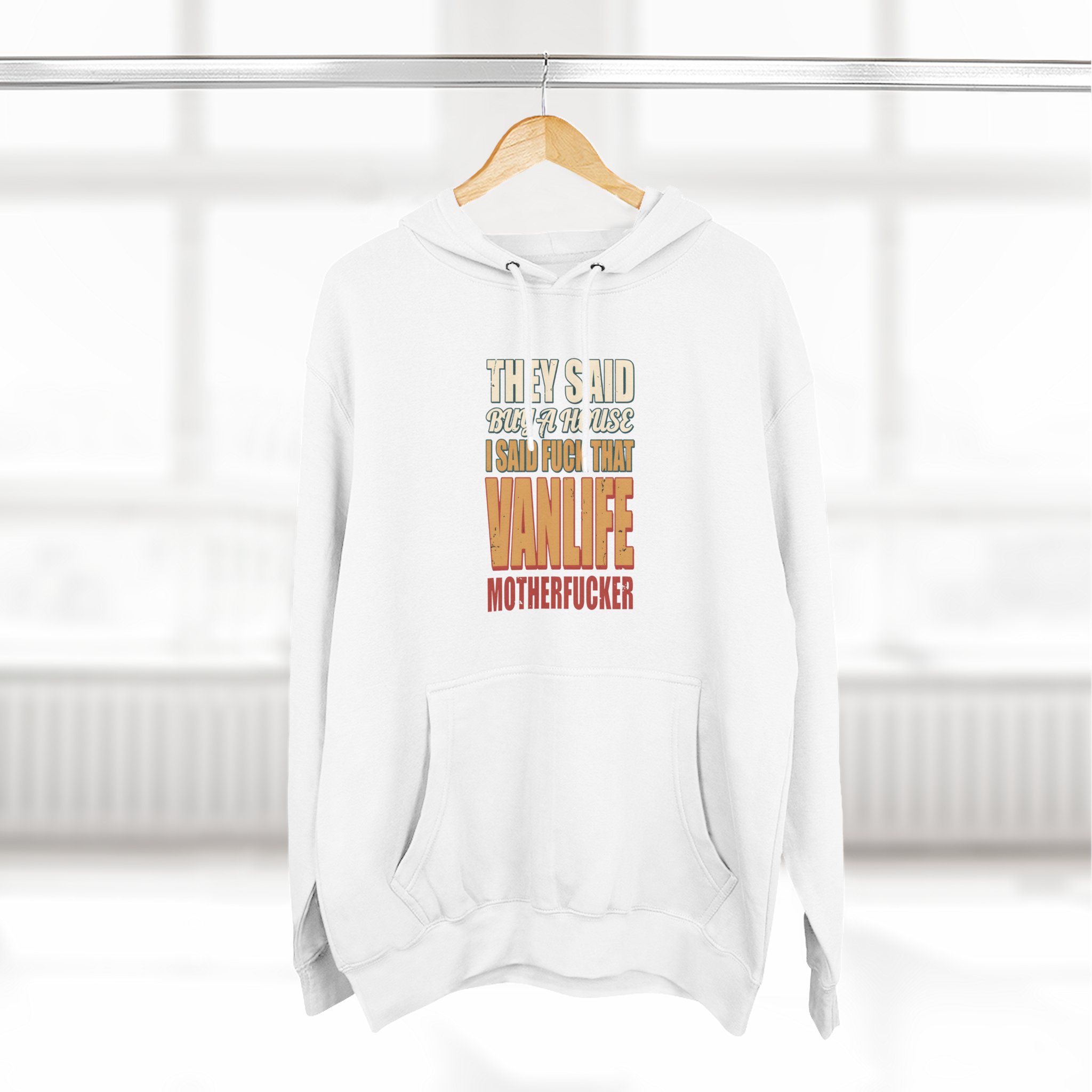 10372262206971536717_2048.jpeg Three-Panel Fleece Hoodie - "They Said Buy A House" Design F**K-Line