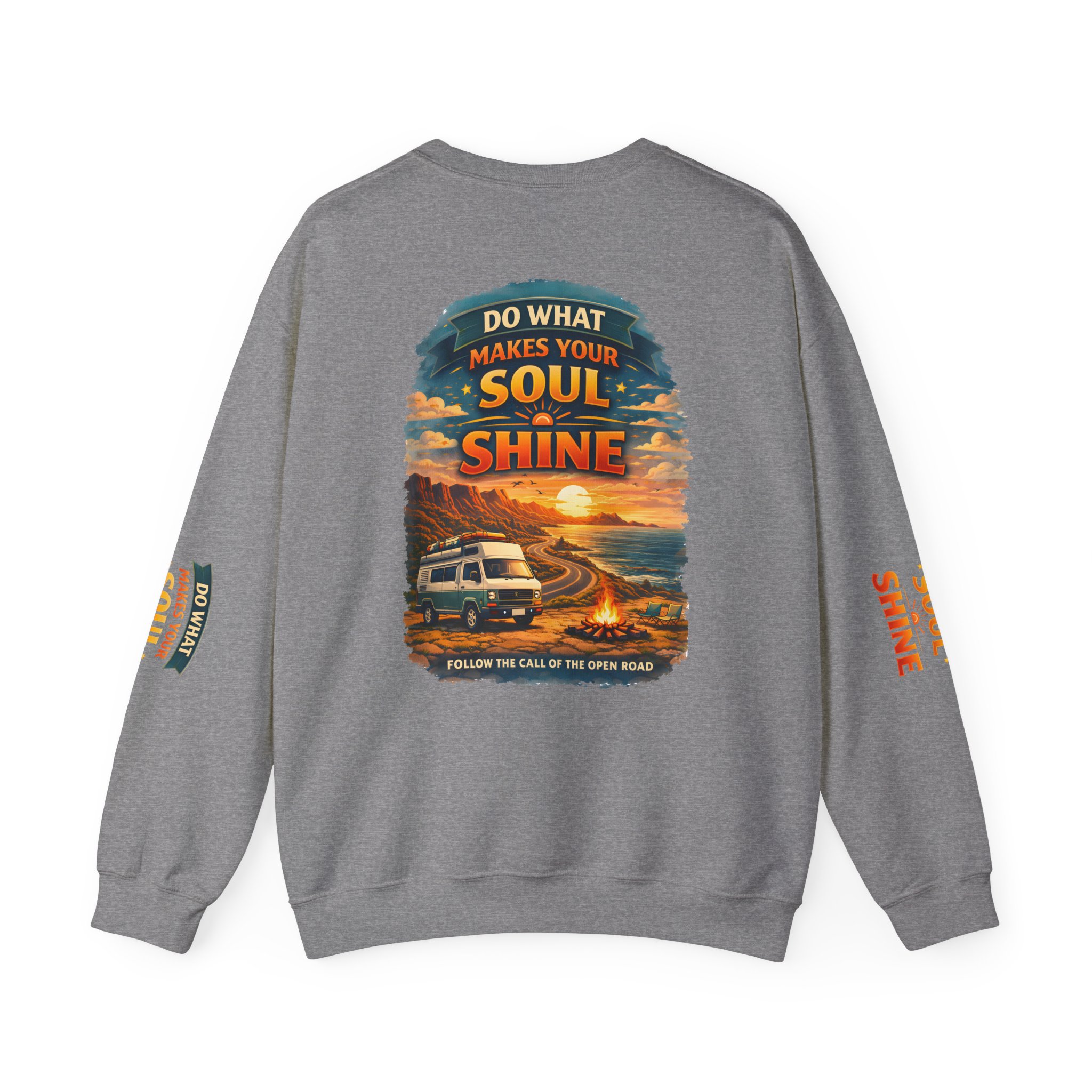 Unisex Heavy Blend™ Crewneck Sweatshirt — "Do What Makes Your Soul Shine" Design Scenic-Line