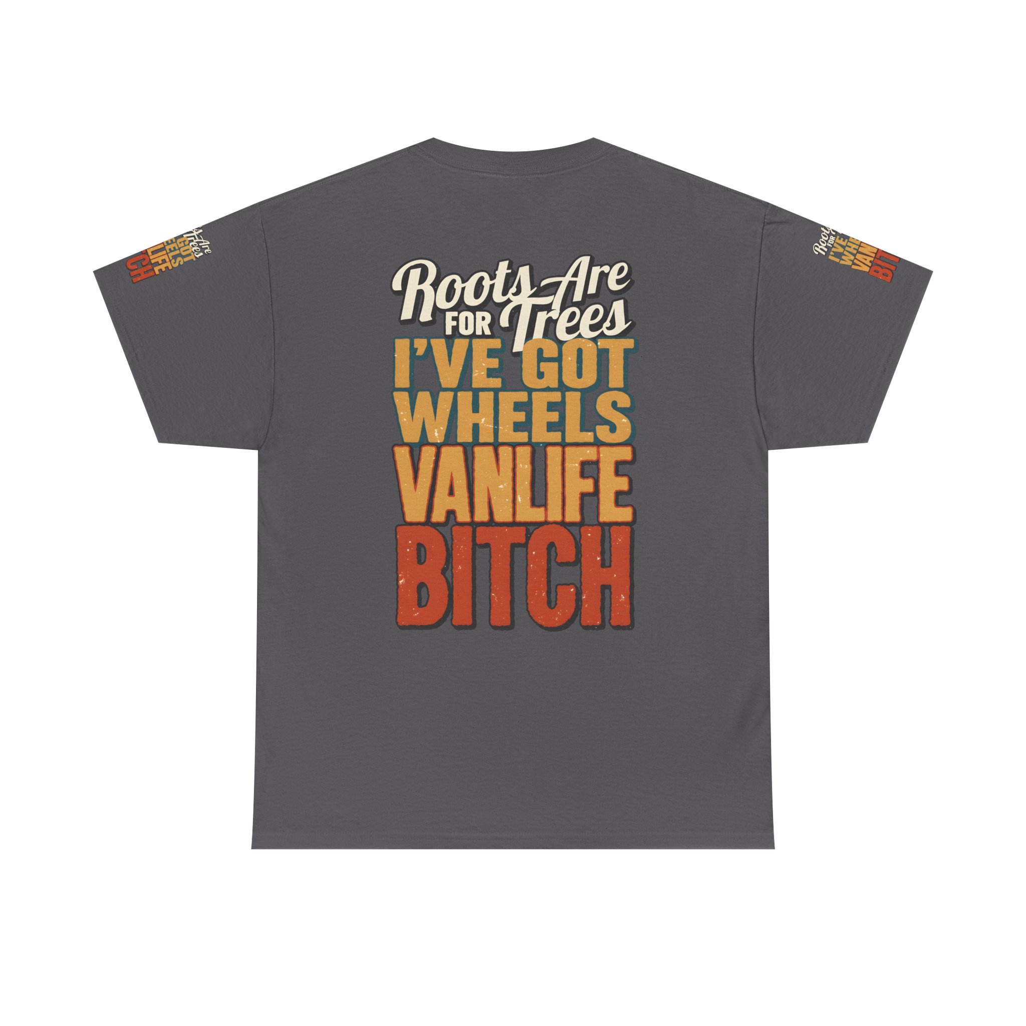 Unisex Heavy Cotton Tee — "Roots Are For Trees" Design F**K-Line