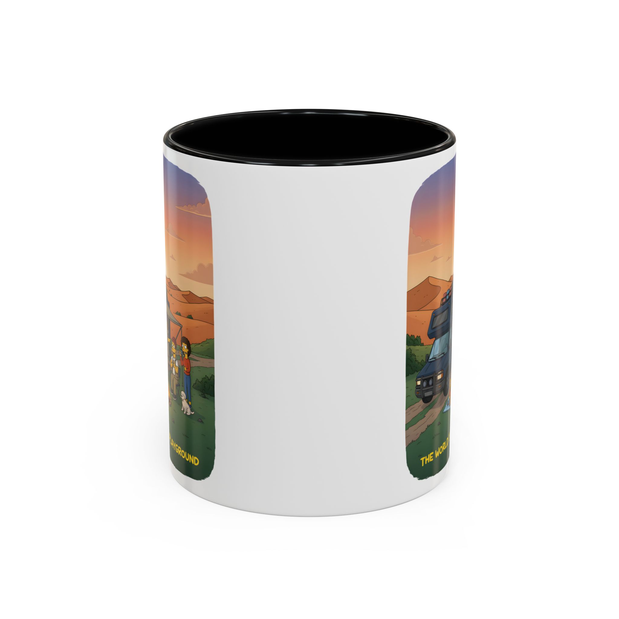 10380965488739738206_2048.jpeg Accent Coffee Mug (11, 15oz) — "The World Is Your playground" Design Sitcom-Line