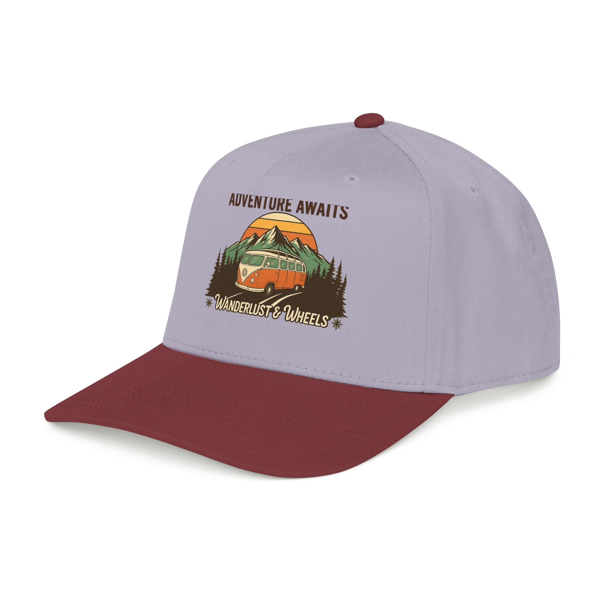 Baseball Cap - "Home Is Where You Adventure Awaits" Mid Profile Baseball Cap