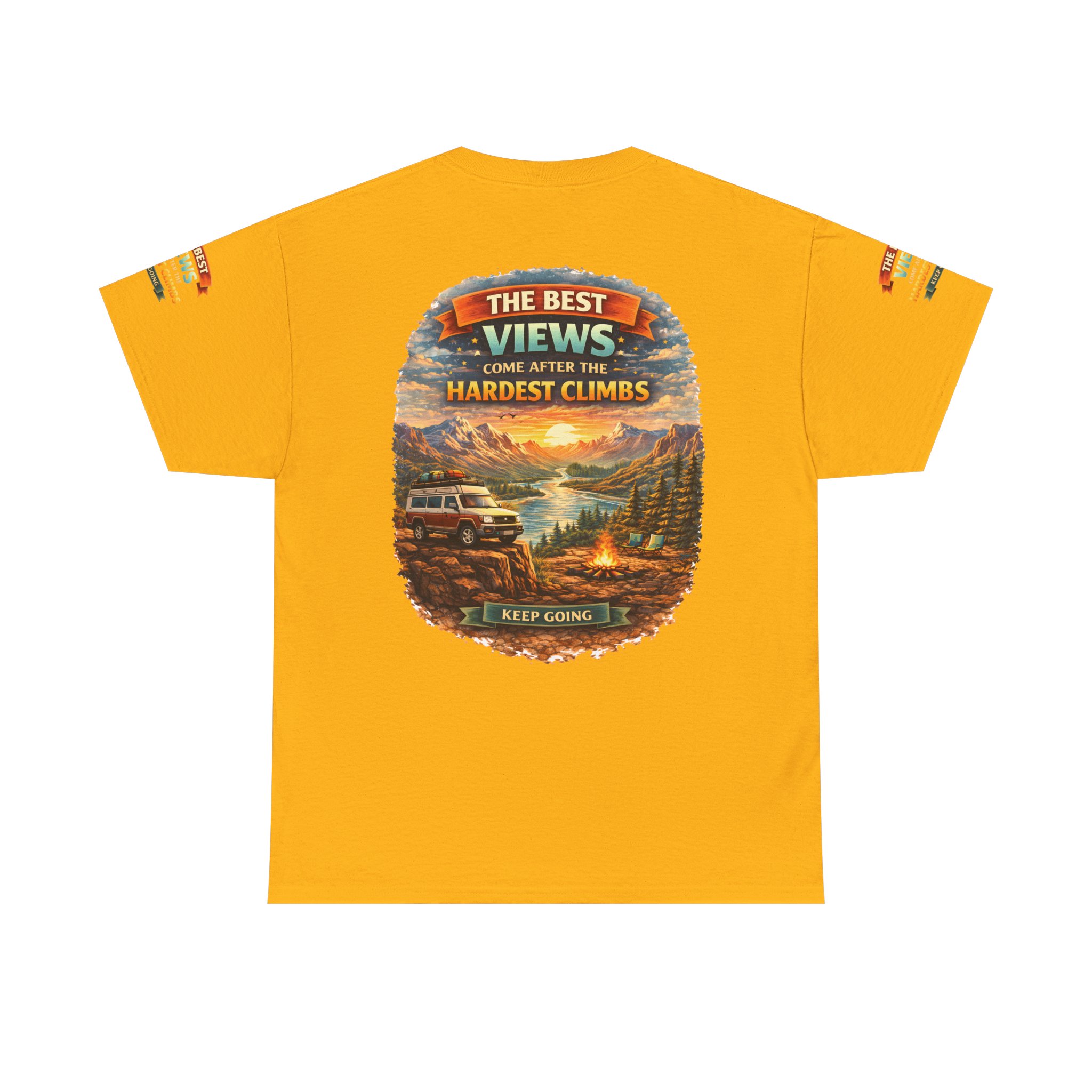 10393238431871353757_2048.jpeg Unisex Heavy Cotton Tee — "The Best Views" Design Scenic-Line