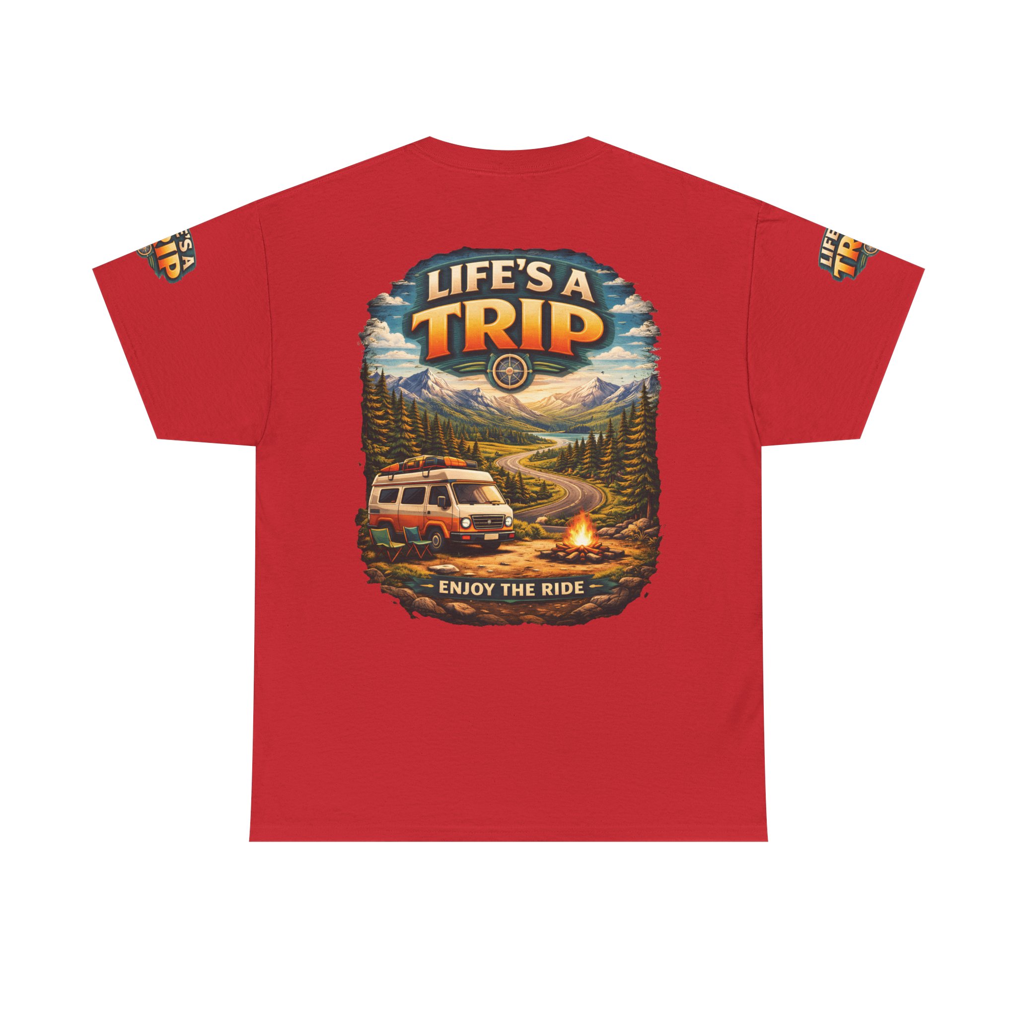 10402352872502403823_2048.jpeg Unisex Heavy Cotton Tee — "Live´s A Trip-Enjoy The Ride" Design Scenic-Line