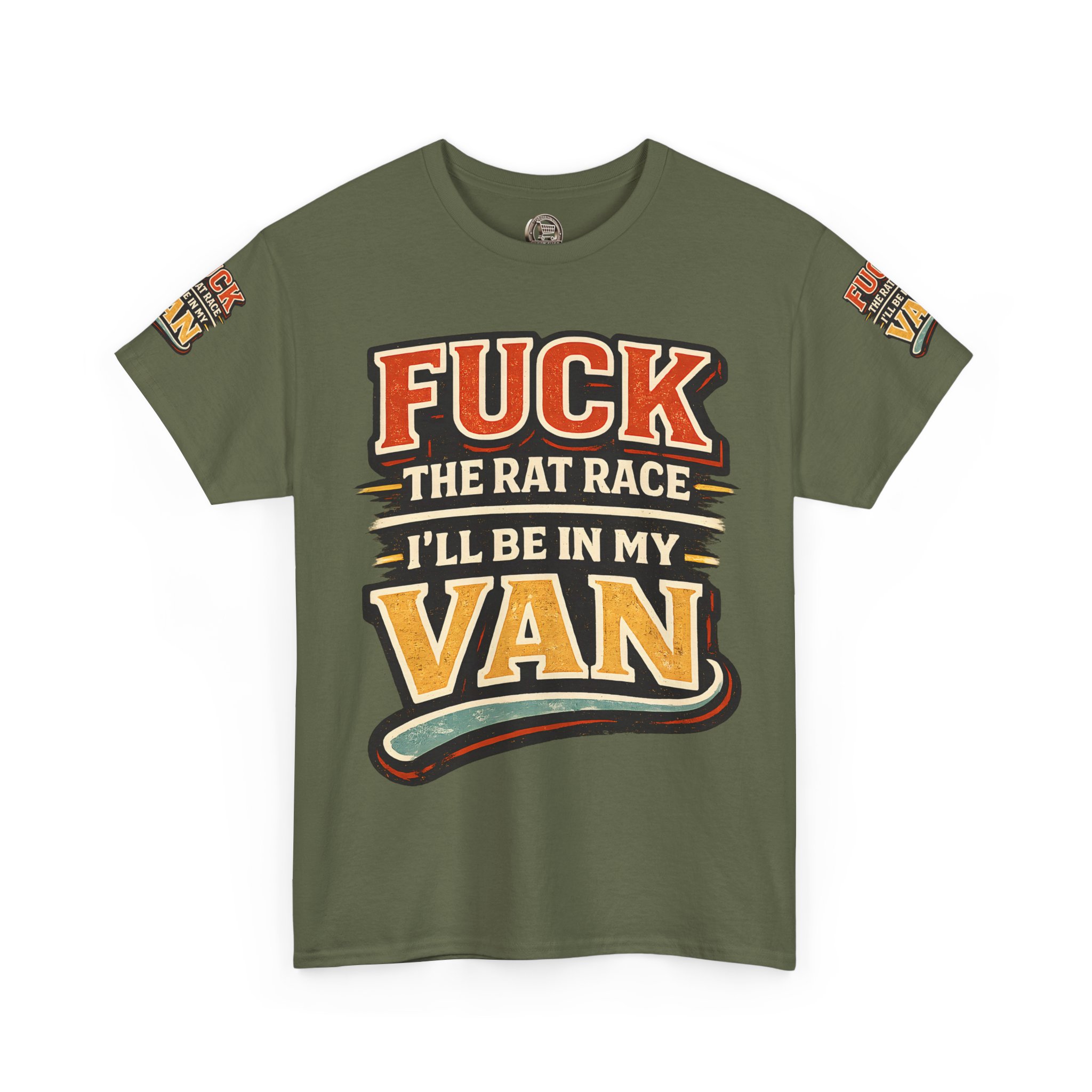 10402561653154747280_2048.jpeg Unisex Heavy Cotton Tee — "Fuck The Rat Race" Design F**K-Line