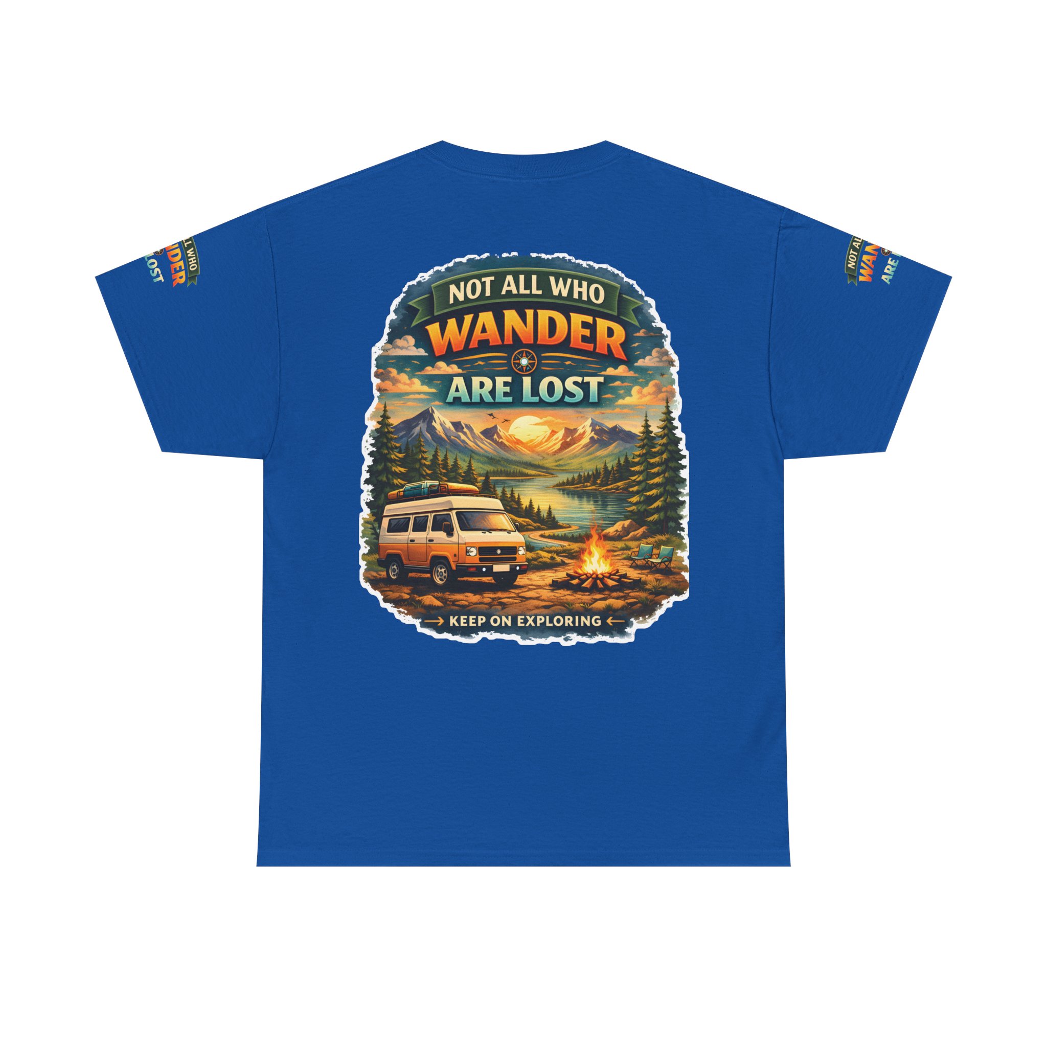 10402946106637512855_2048.jpeg Unisex Heavy Cotton Tee — "Not All Who Wander Are Lost" Design Scenic-Line