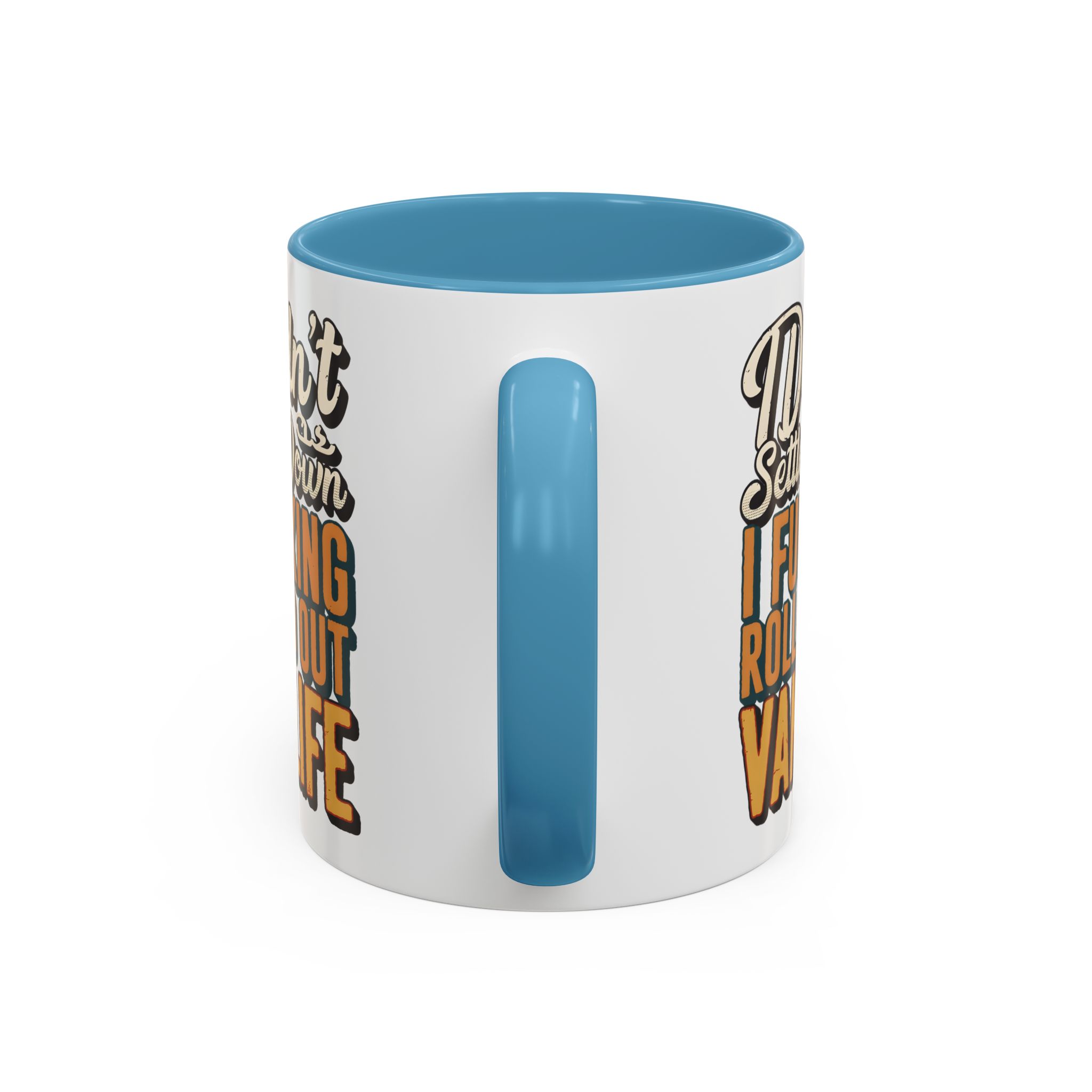 Accent Coffee Mug (11, 15oz) — "Dind´t Settle Down" Design F**K-Line