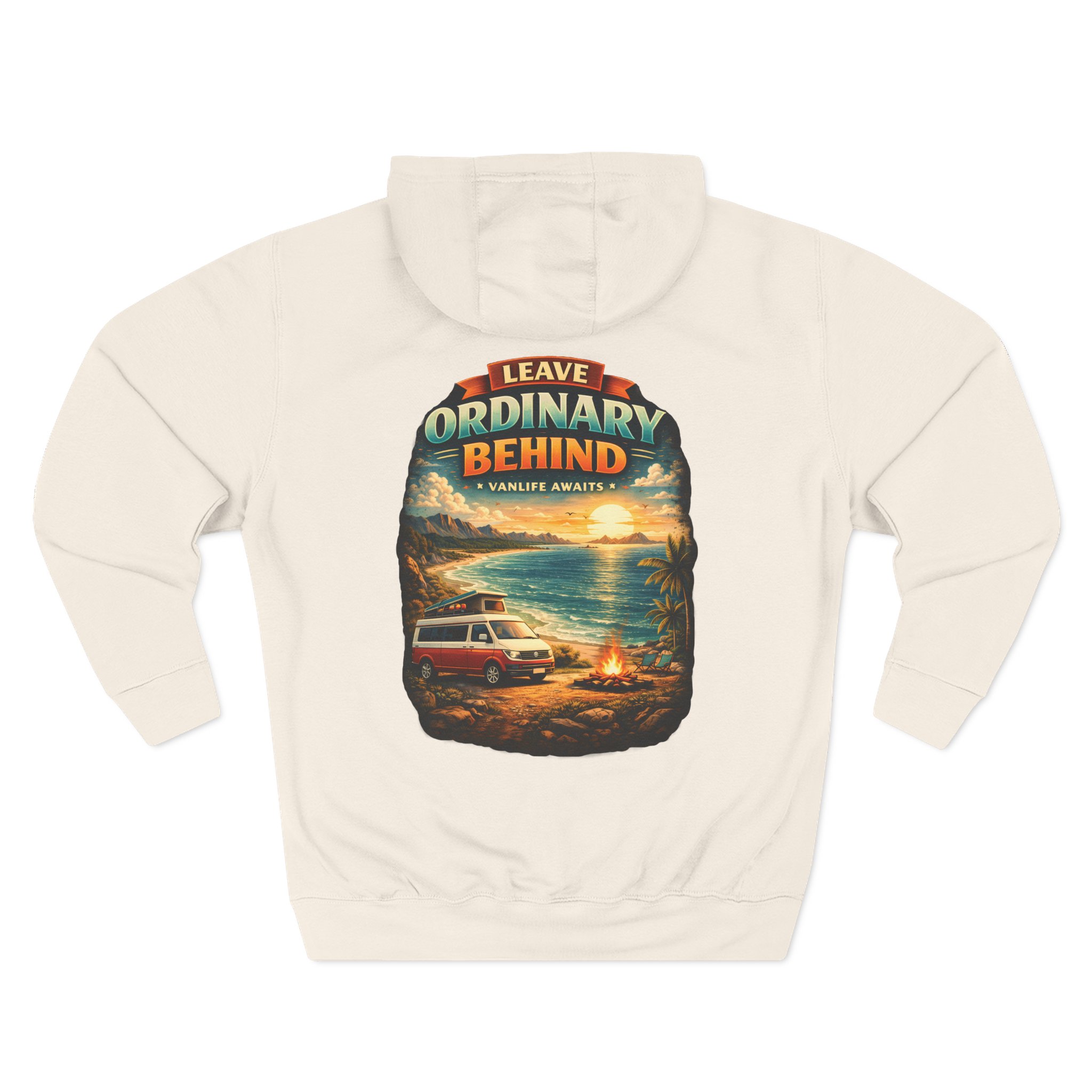 10407607781786218528_2048.jpeg Three-Panel Fleece Hoodie - "Leave Ordinary Behind" Design Scenic-Line