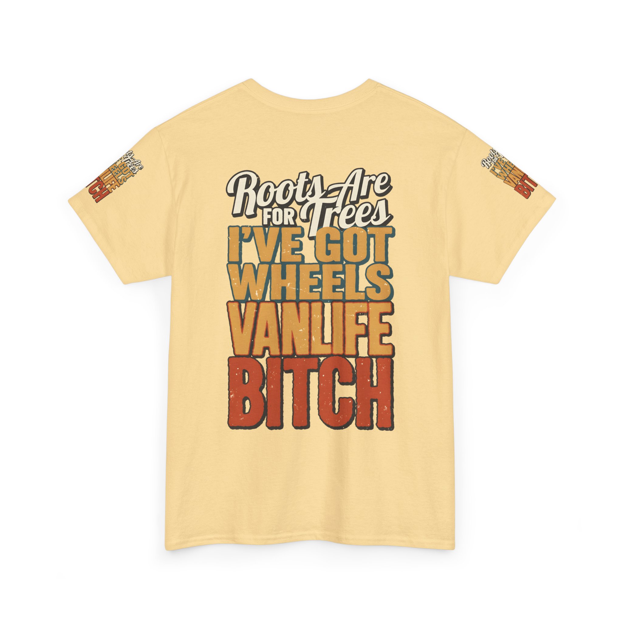 Unisex Heavy Cotton Tee — "Roots Are For Trees" Design F**K-Line