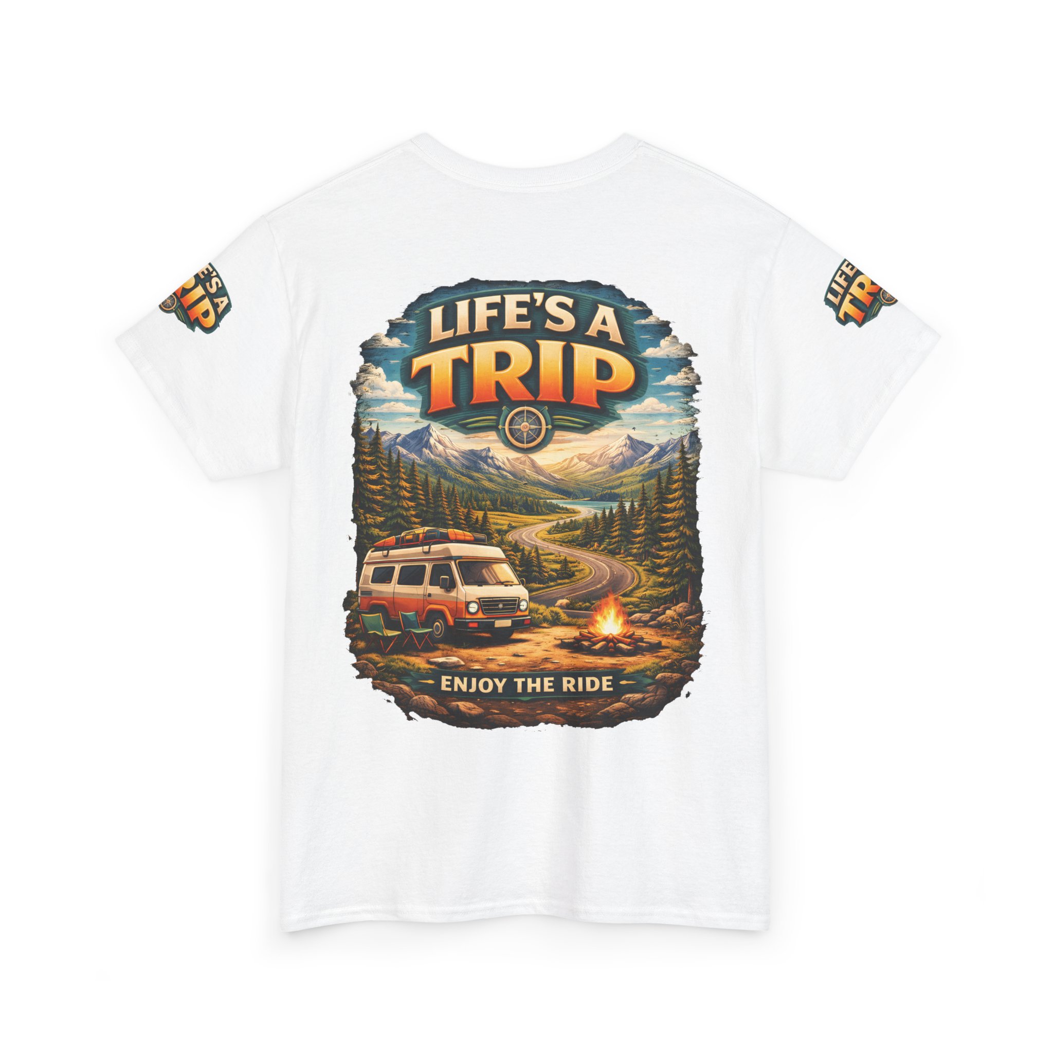 10425665694604670503_2048.jpeg Unisex Heavy Cotton Tee — "Live´s A Trip-Enjoy The Ride" Design Scenic-Line