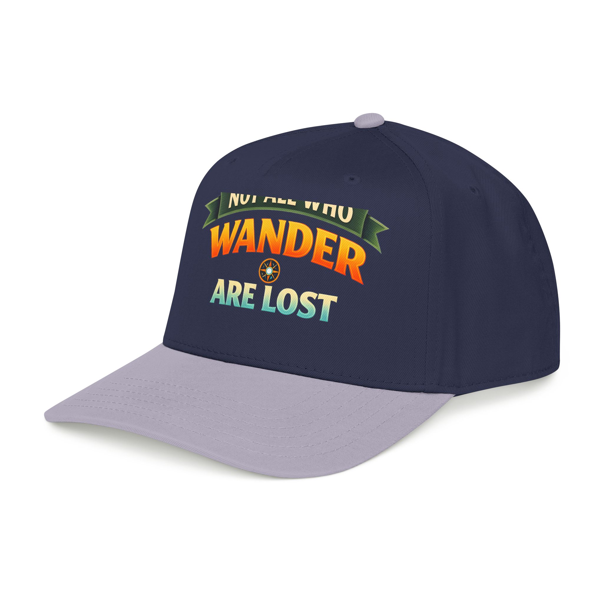 Baseball Cap - "Not All Who Wander Are Lost" Design Scenic-Line
