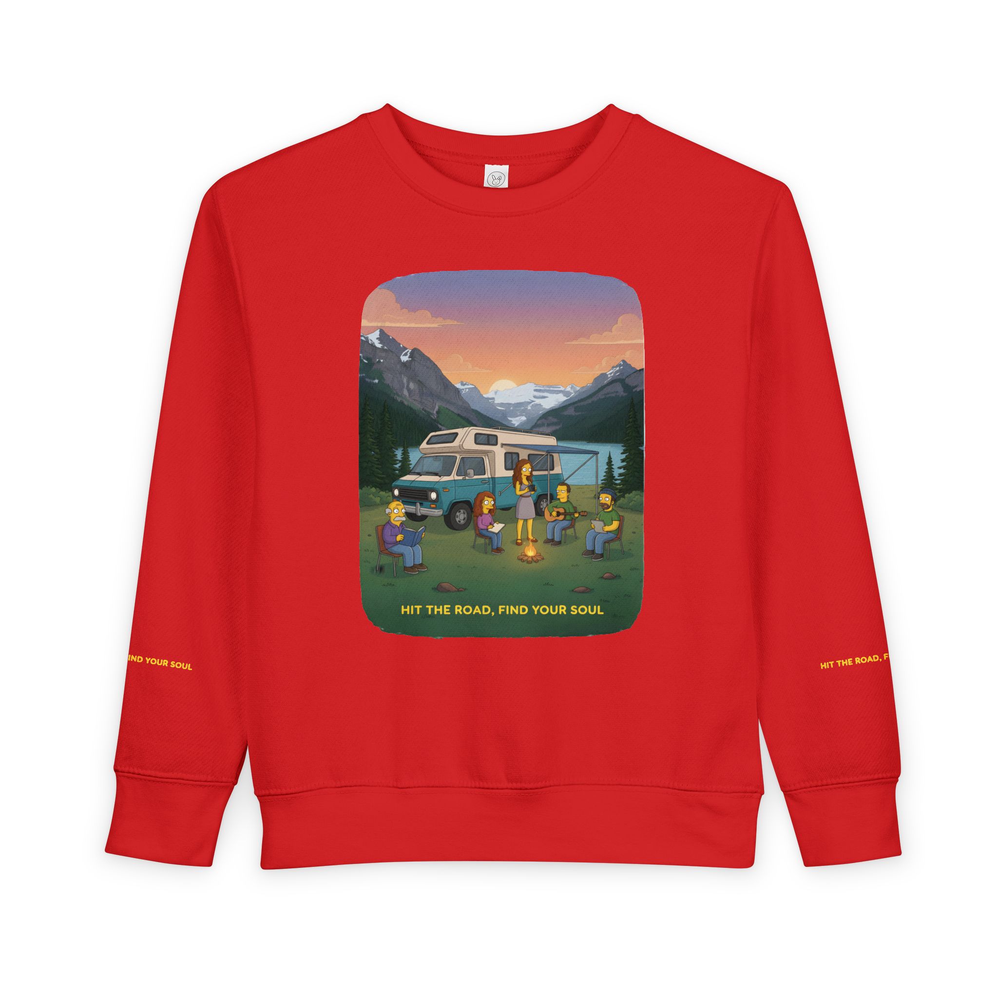 Toddler Sweatshirt - "Hit The Road-Find Your Soul" (Design Sitcom-Line)