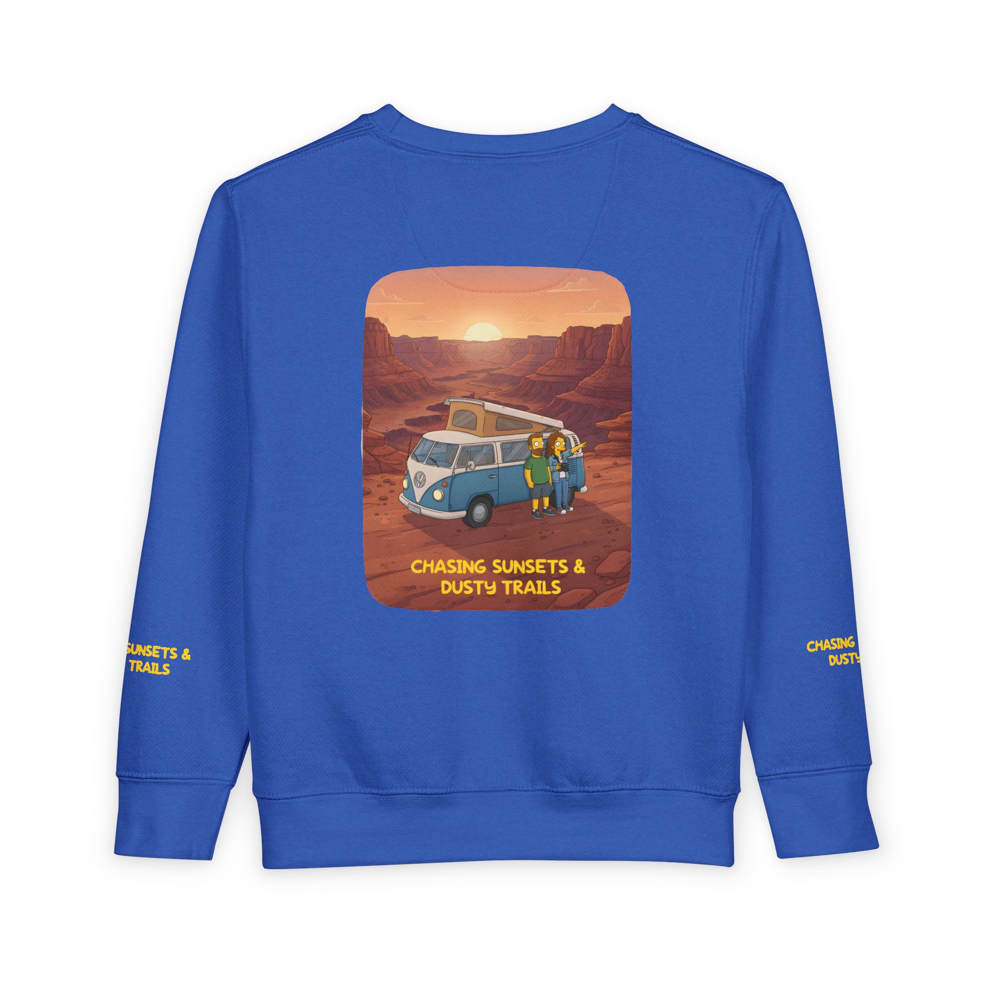 Toddler Sweatshirt - "Chasing Sunsets And Dusty Trails" (Design Sitcom-Line)